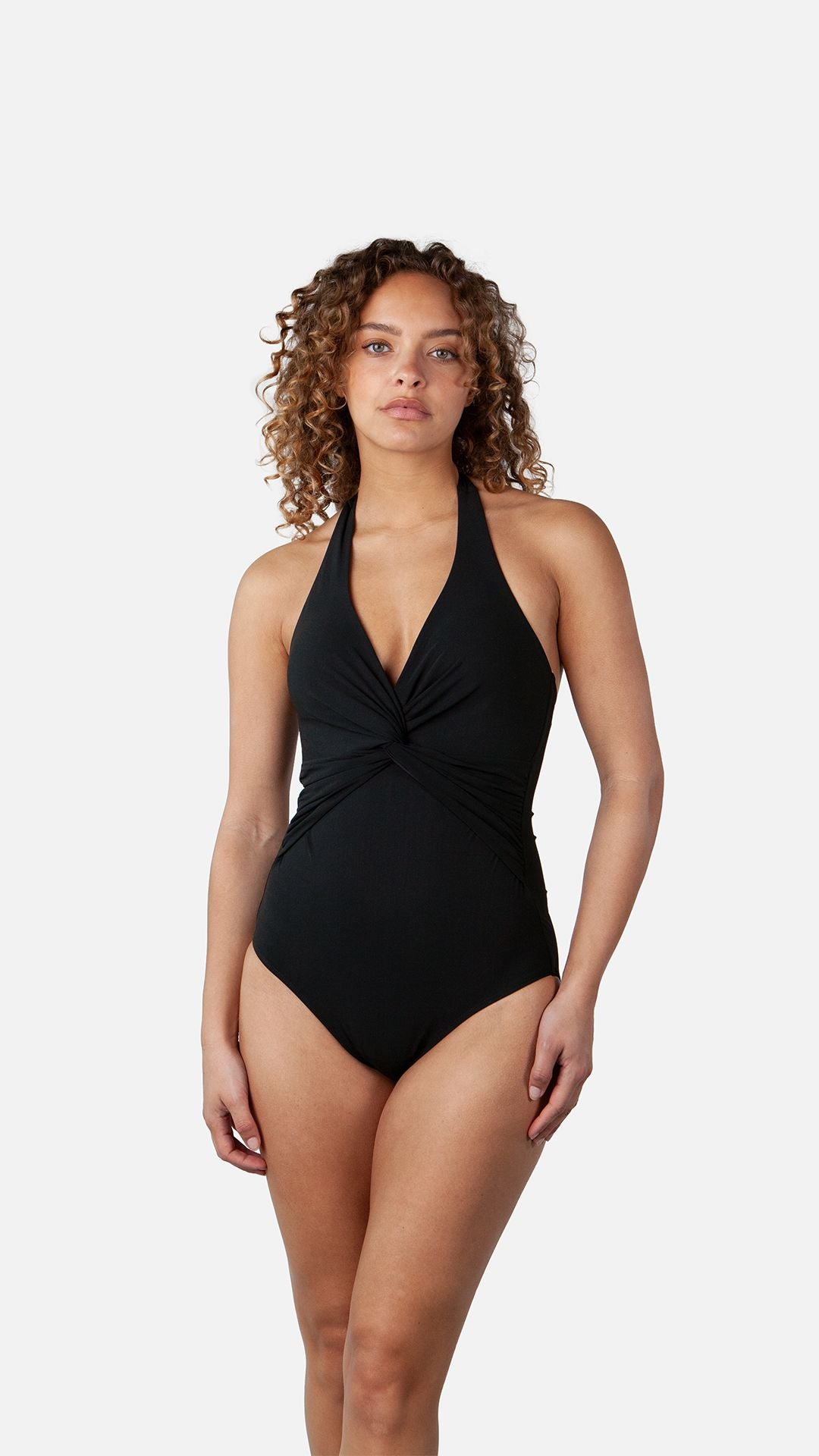 Barts – Barts Damen Badeanzug Solid Halter Shaping One Piece