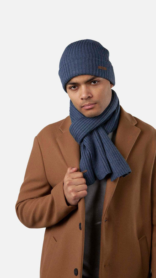 Barts Herren Schal Wilbert Scarf Default Title blau