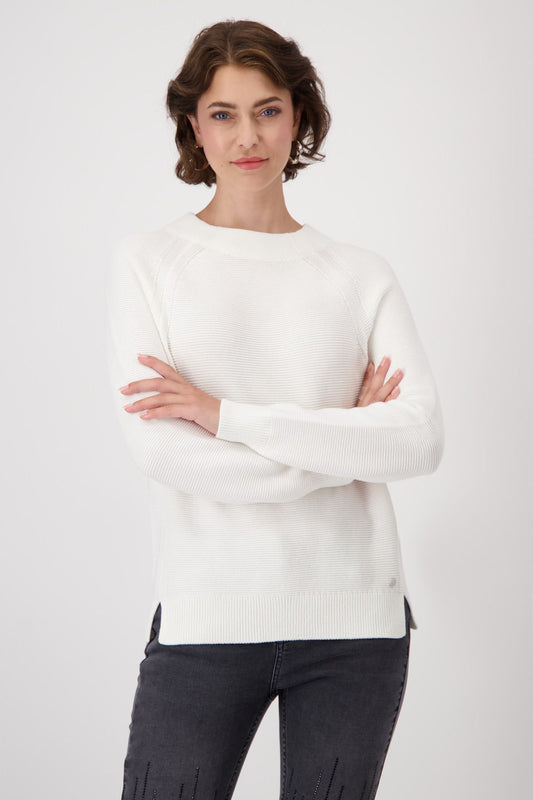 monari Damen Pullover weiß