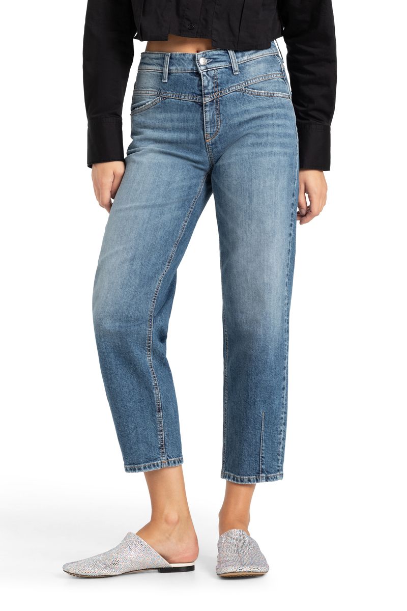 Cambio Damen Jeans Elin blau