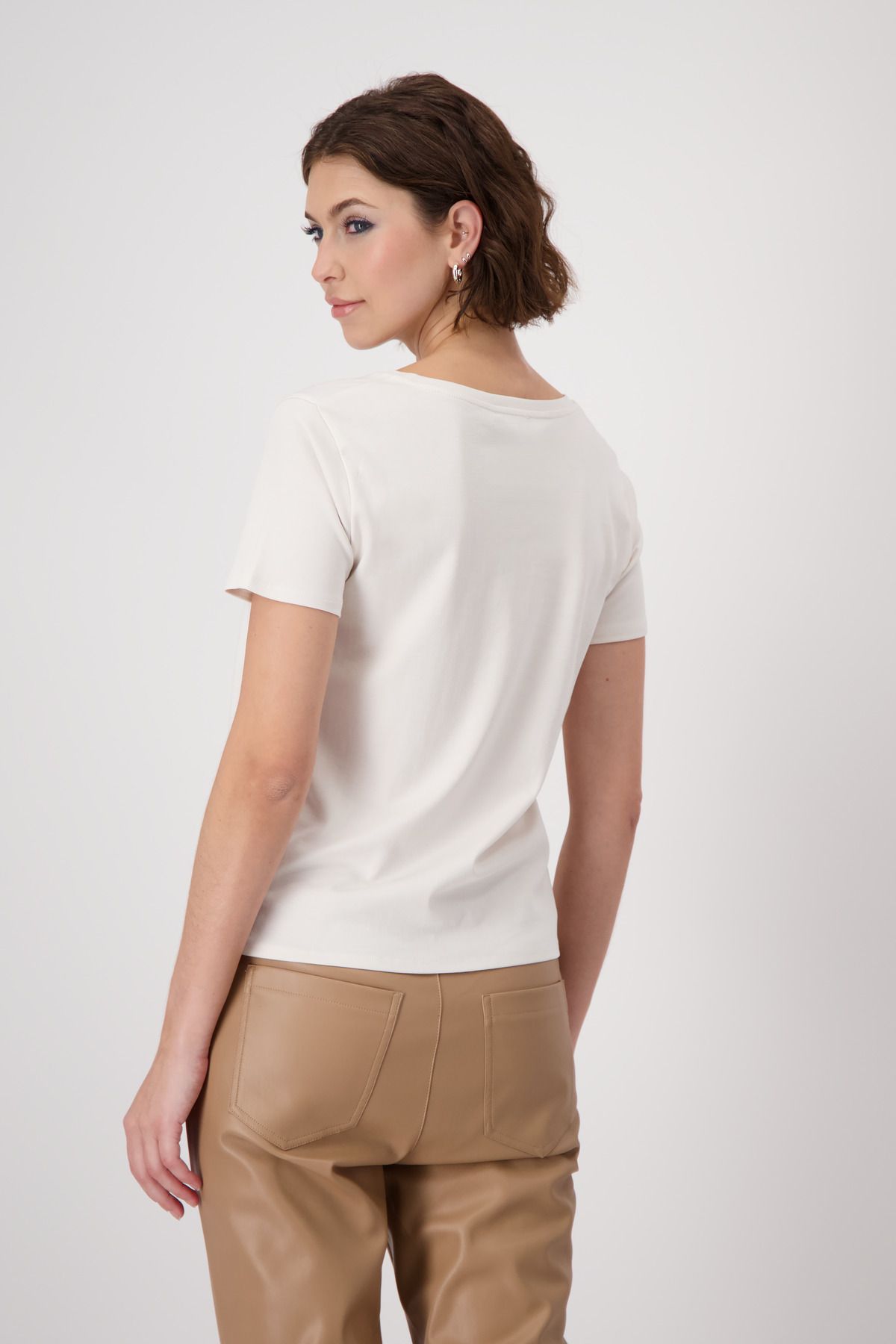 Monari Damen T-Shirt beige