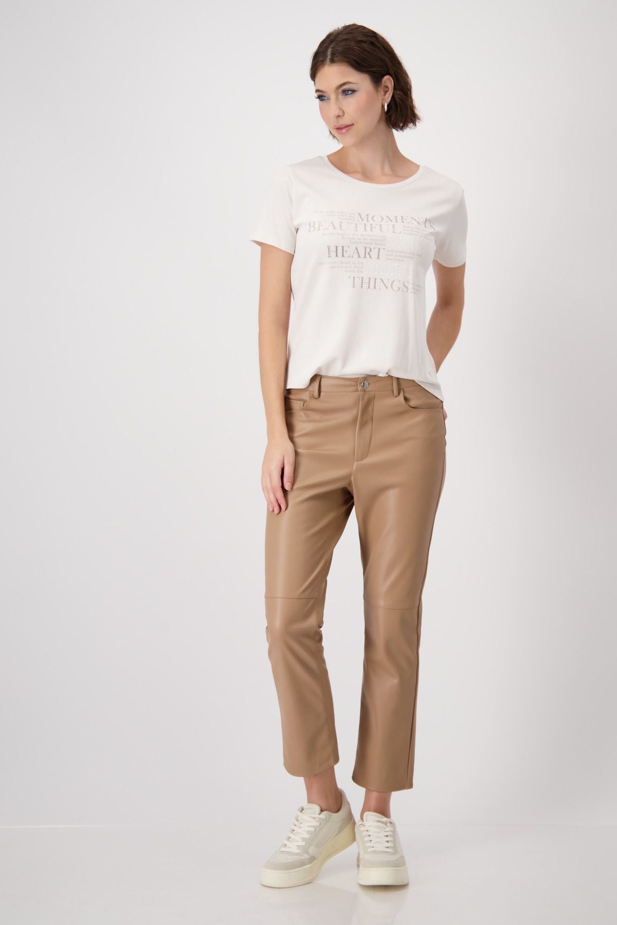 Monari Damen T-Shirt beige