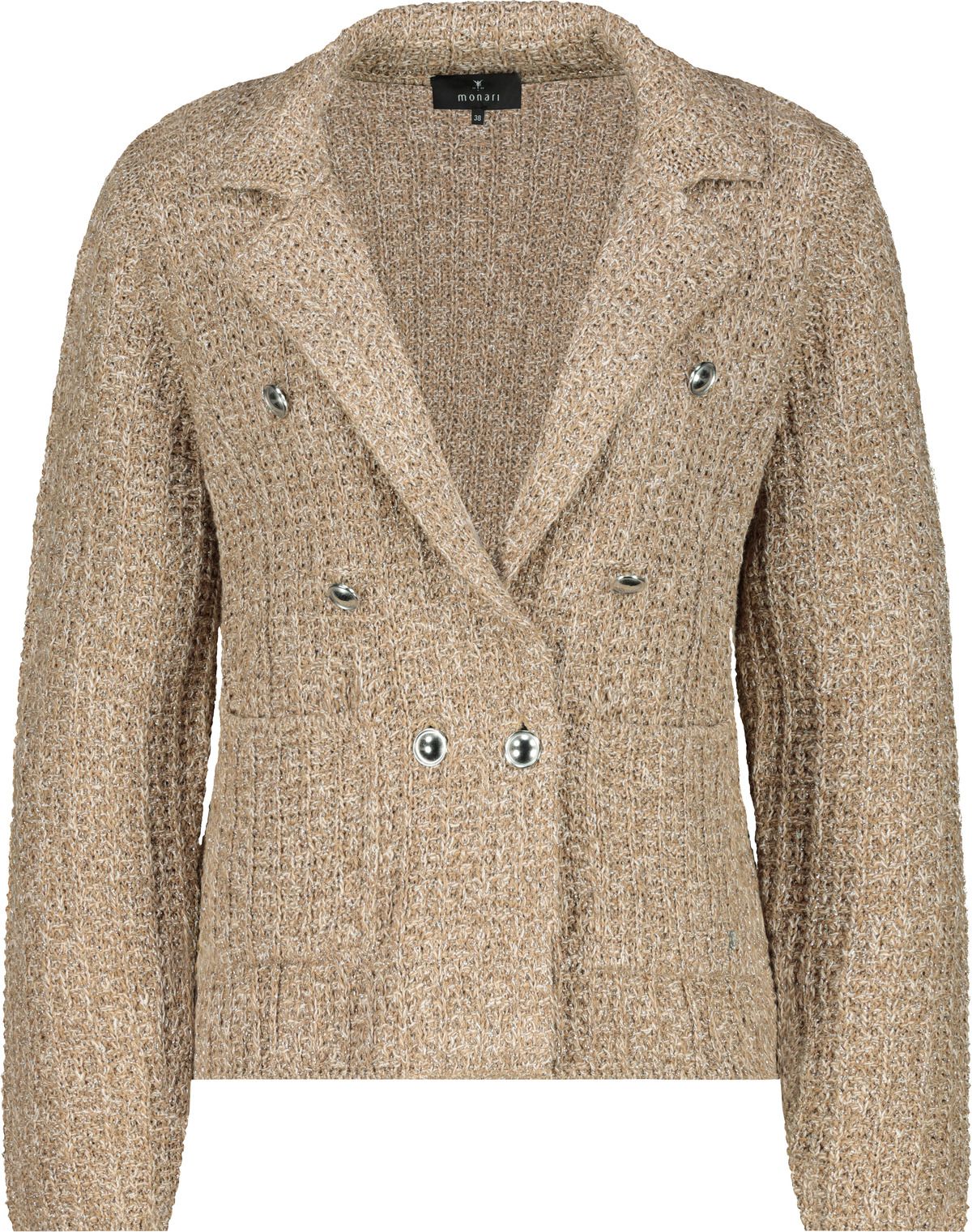 Monari Damen Strickblazer braun