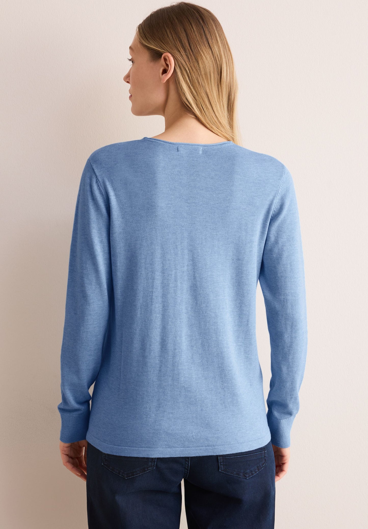 Cecil Damen Feinstrickpullover blau