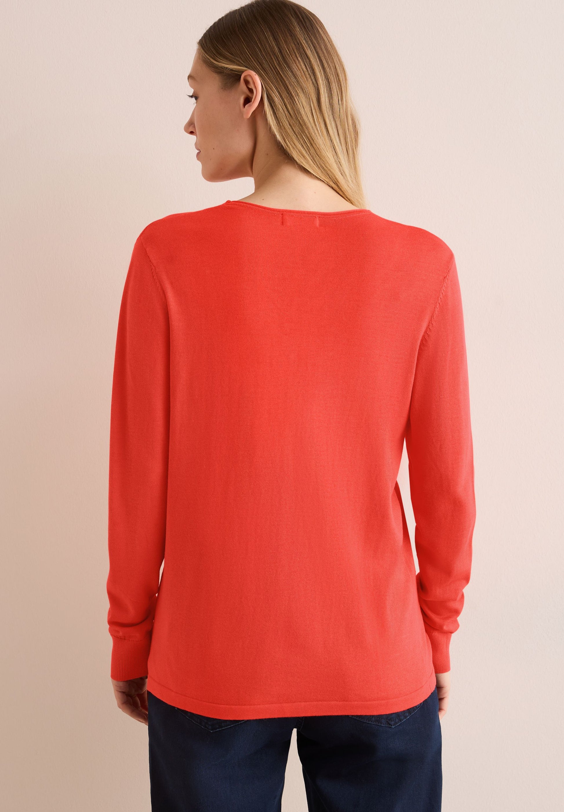 Cecil Damen Feinstrickpullover orange