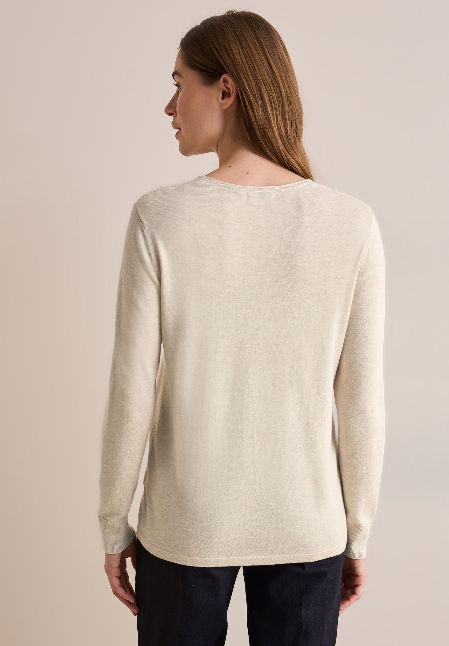 Cecil Damen Feinstrickpullover beige