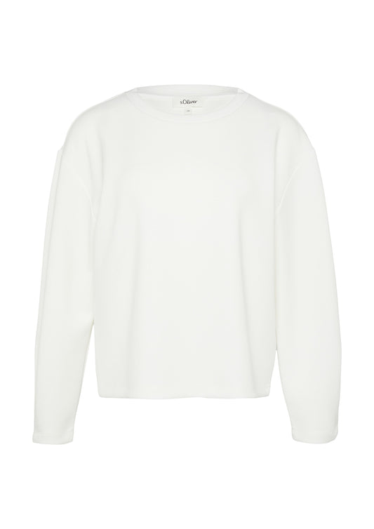 s.Oliver Damen Sweatshirt weiß