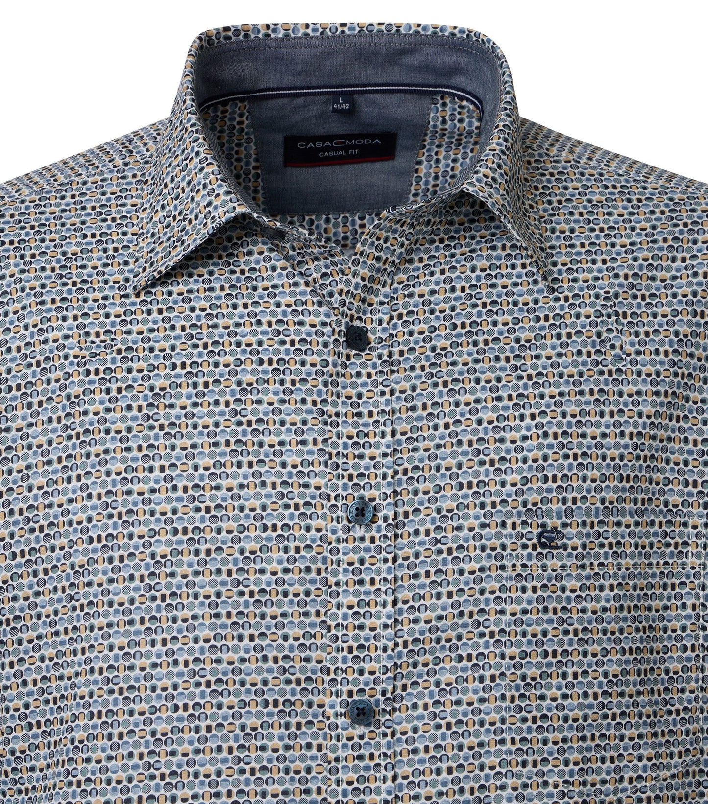 Casa Moda Herren Freizeithemd blau