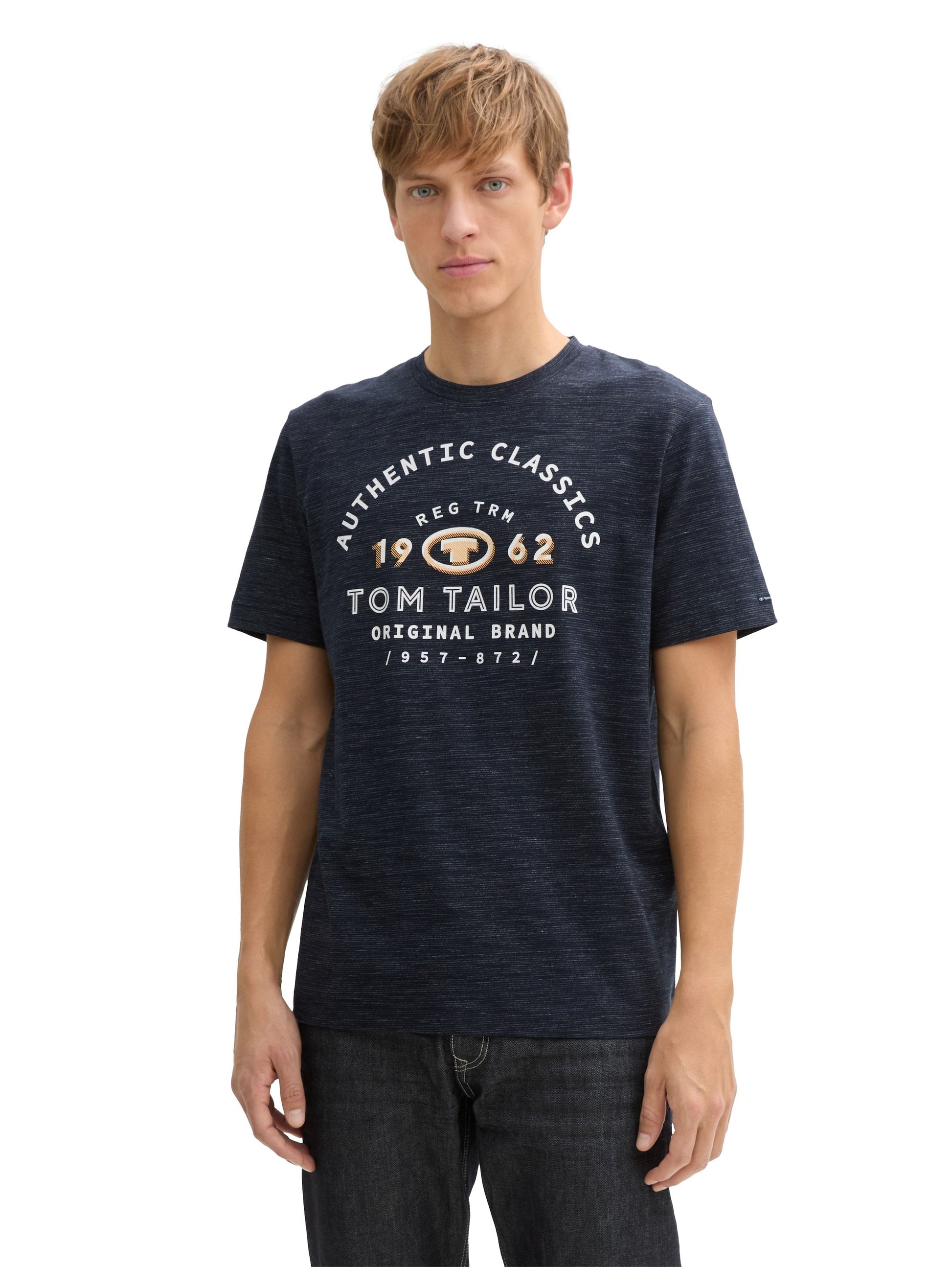 Tom Tailor Herren T-Shirt blau