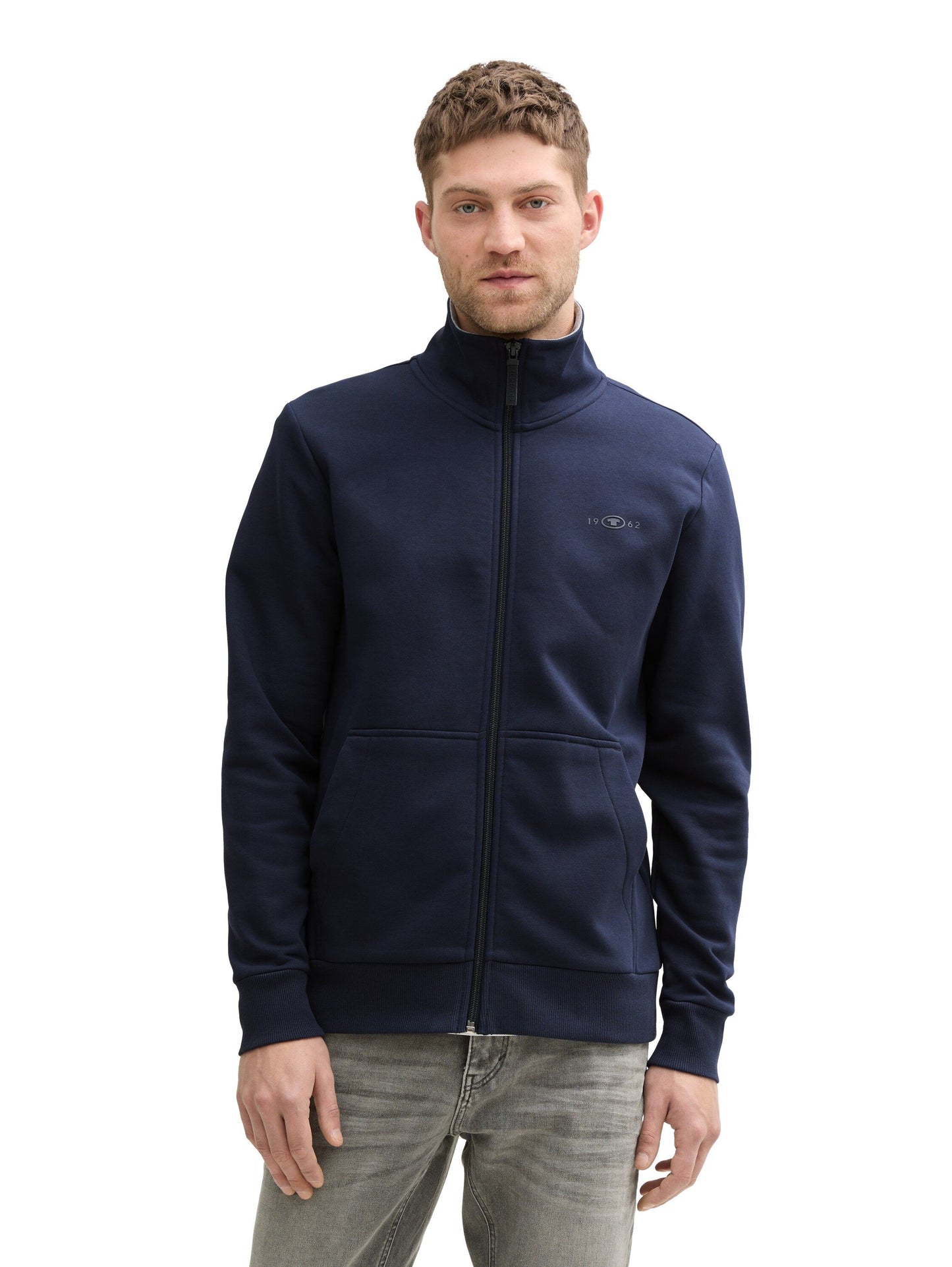 Tom Tailor Herren Sweatjacke blau