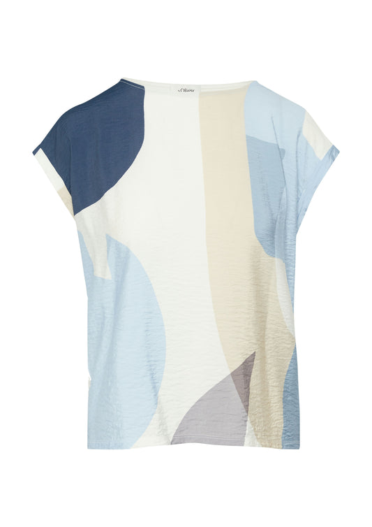 s.Oliver Damen T-Shirt weiß