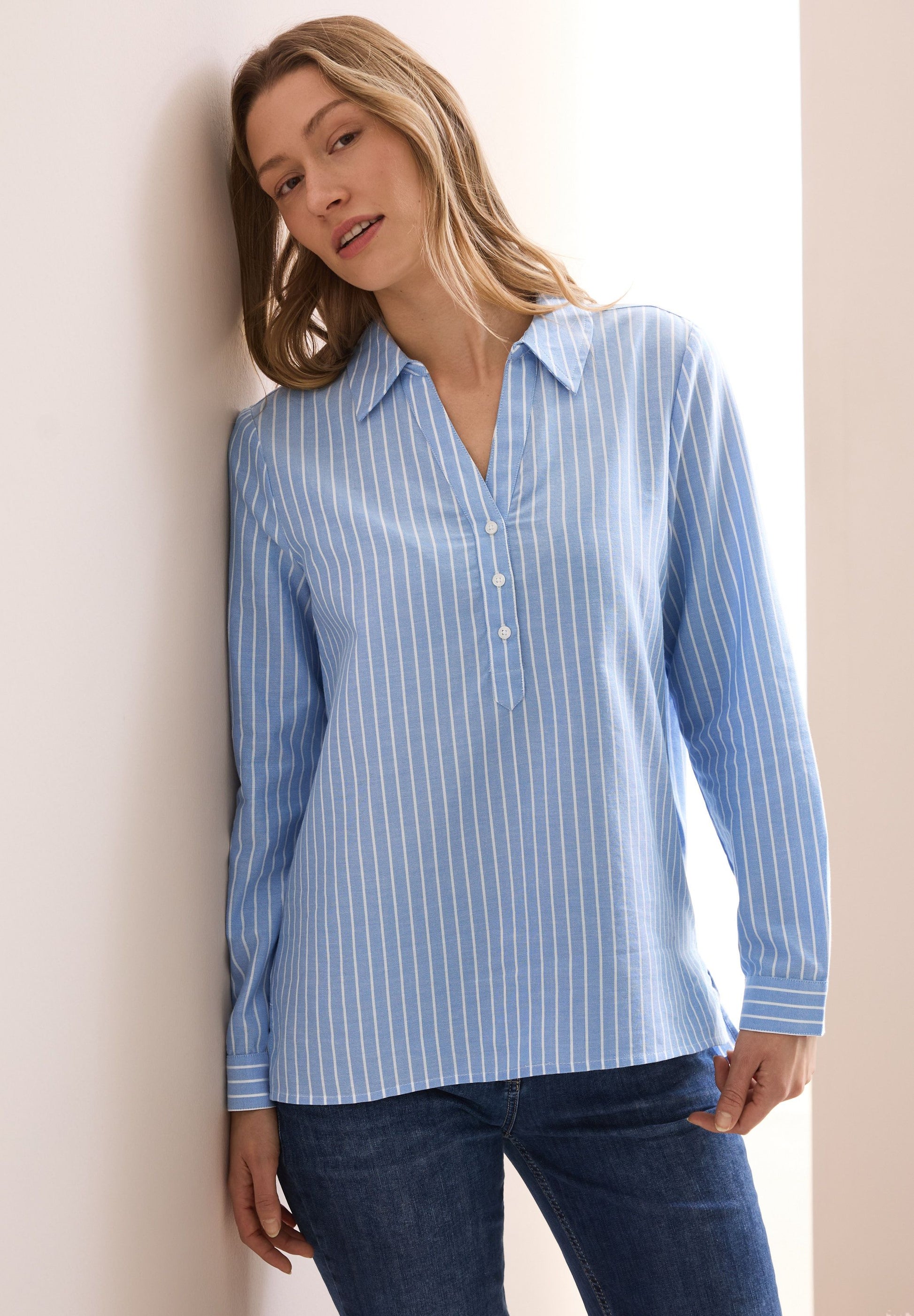 Cecil Damen Bluse blau