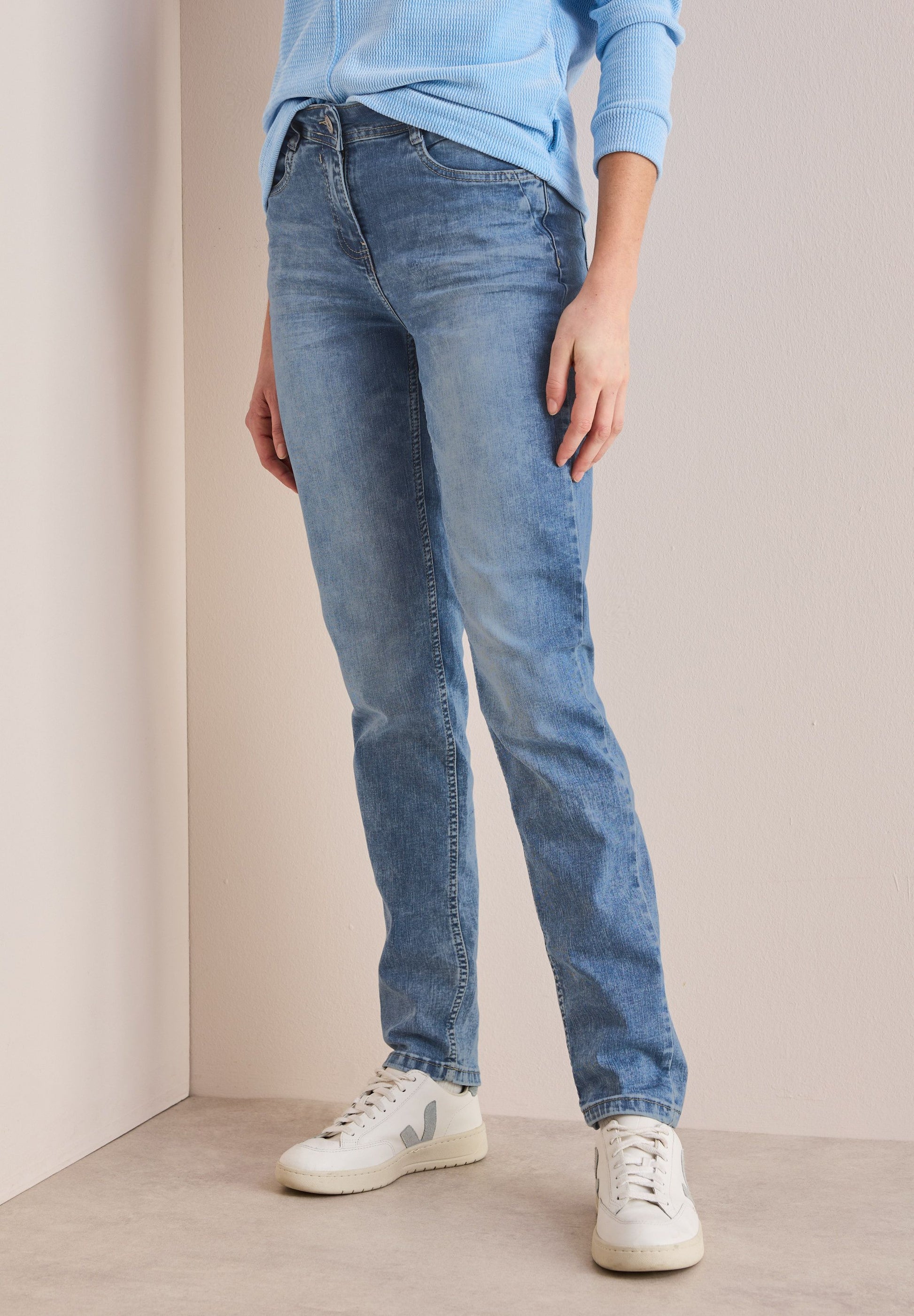 Cecil Damen Jeans blau
