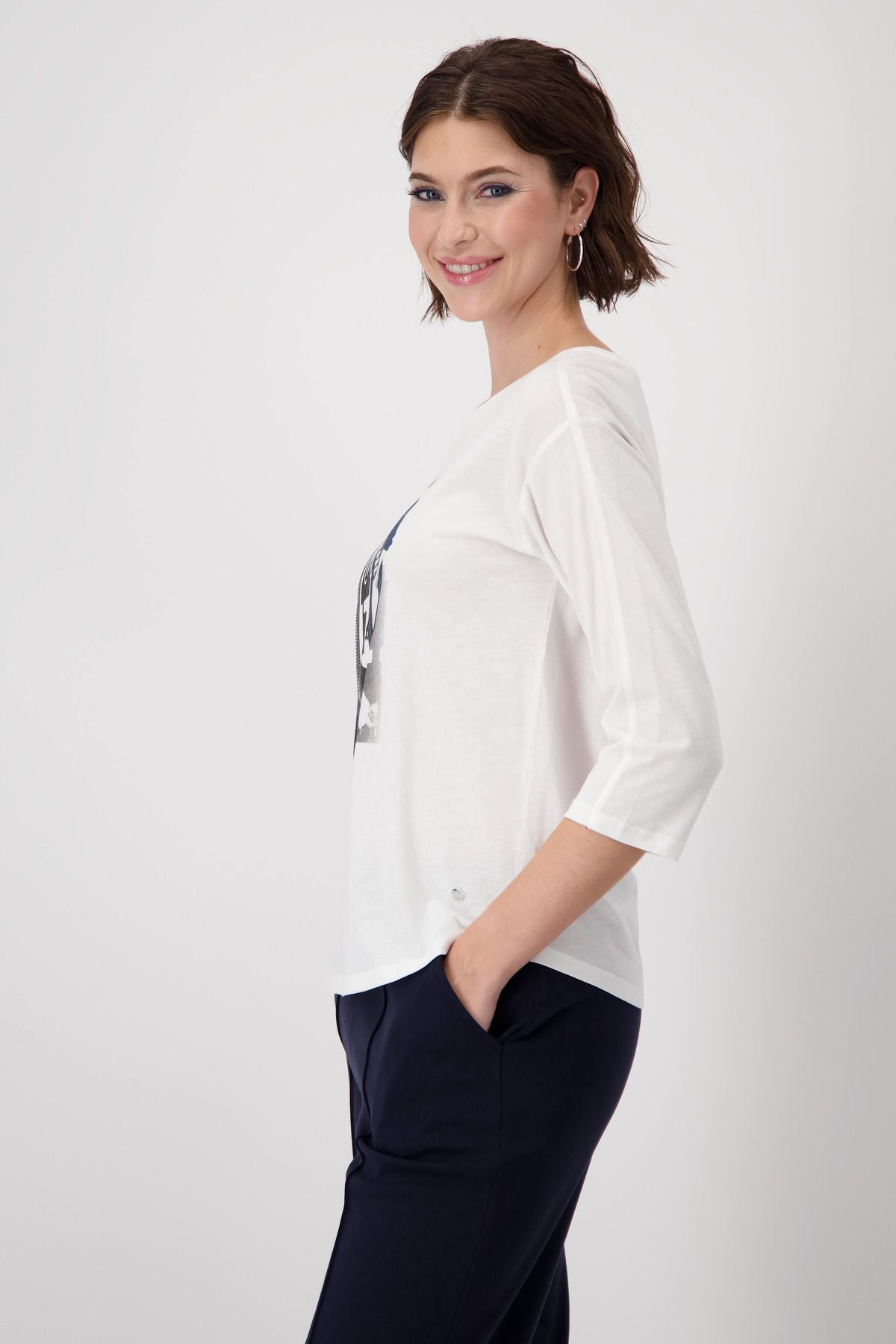 Monari Damen Shirt weiß