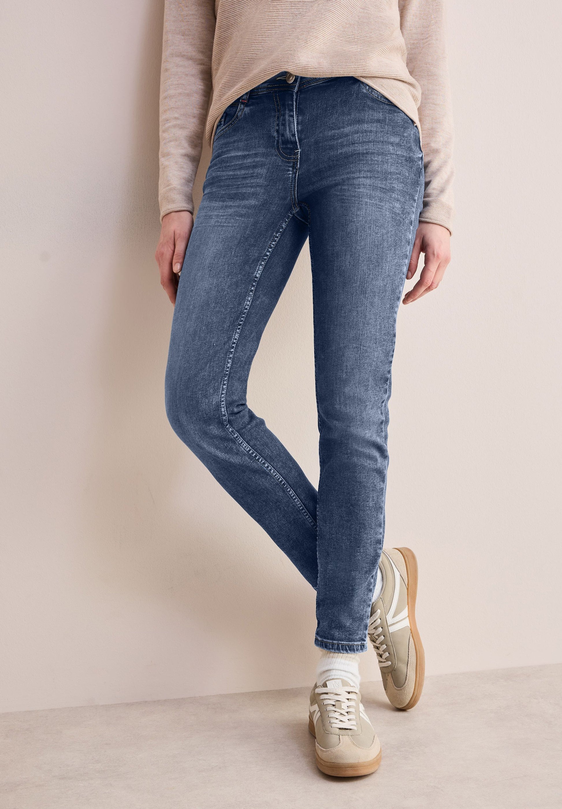 Cecil Damen Jeans blau