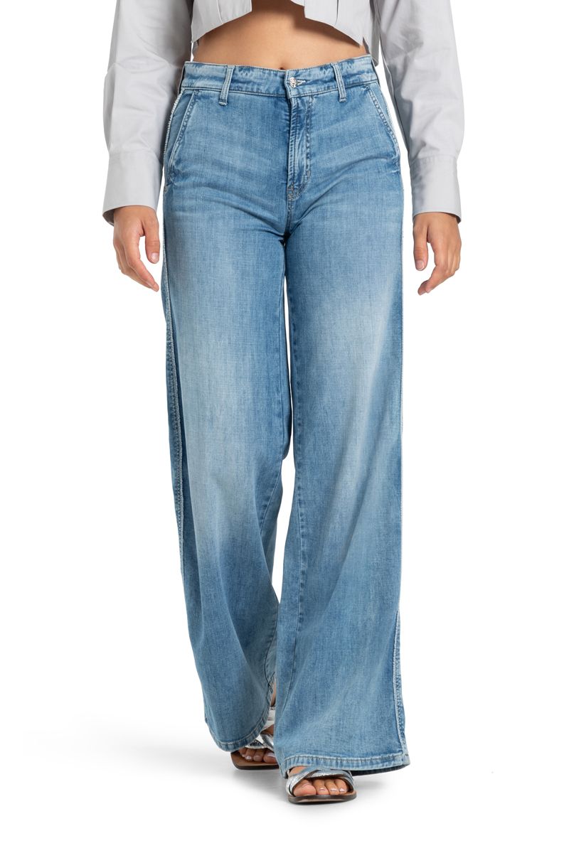 Cambio Damen Jeans Alek blau