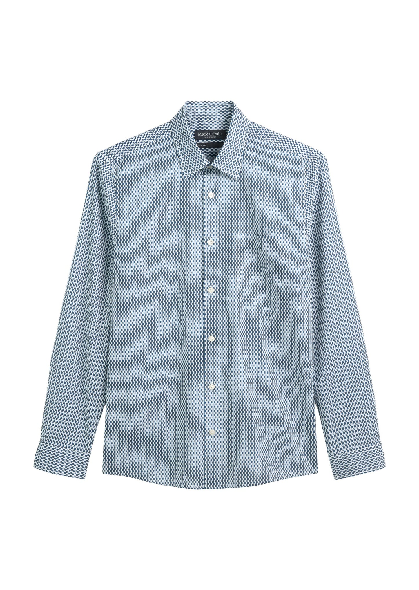 Marc O'Polo Herren Hemd blau