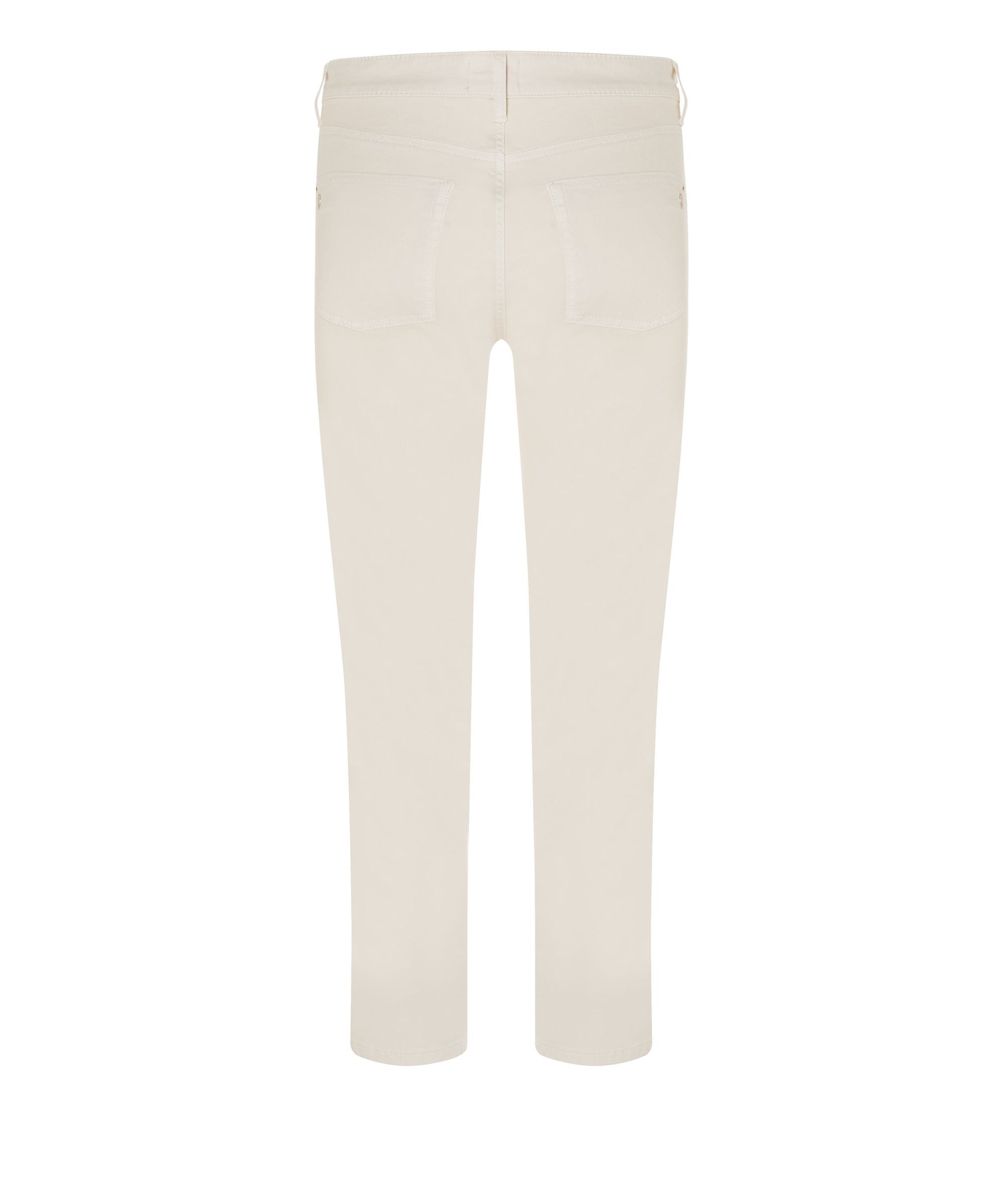 Cambio Damen Jeans Piper cropped seam weiß