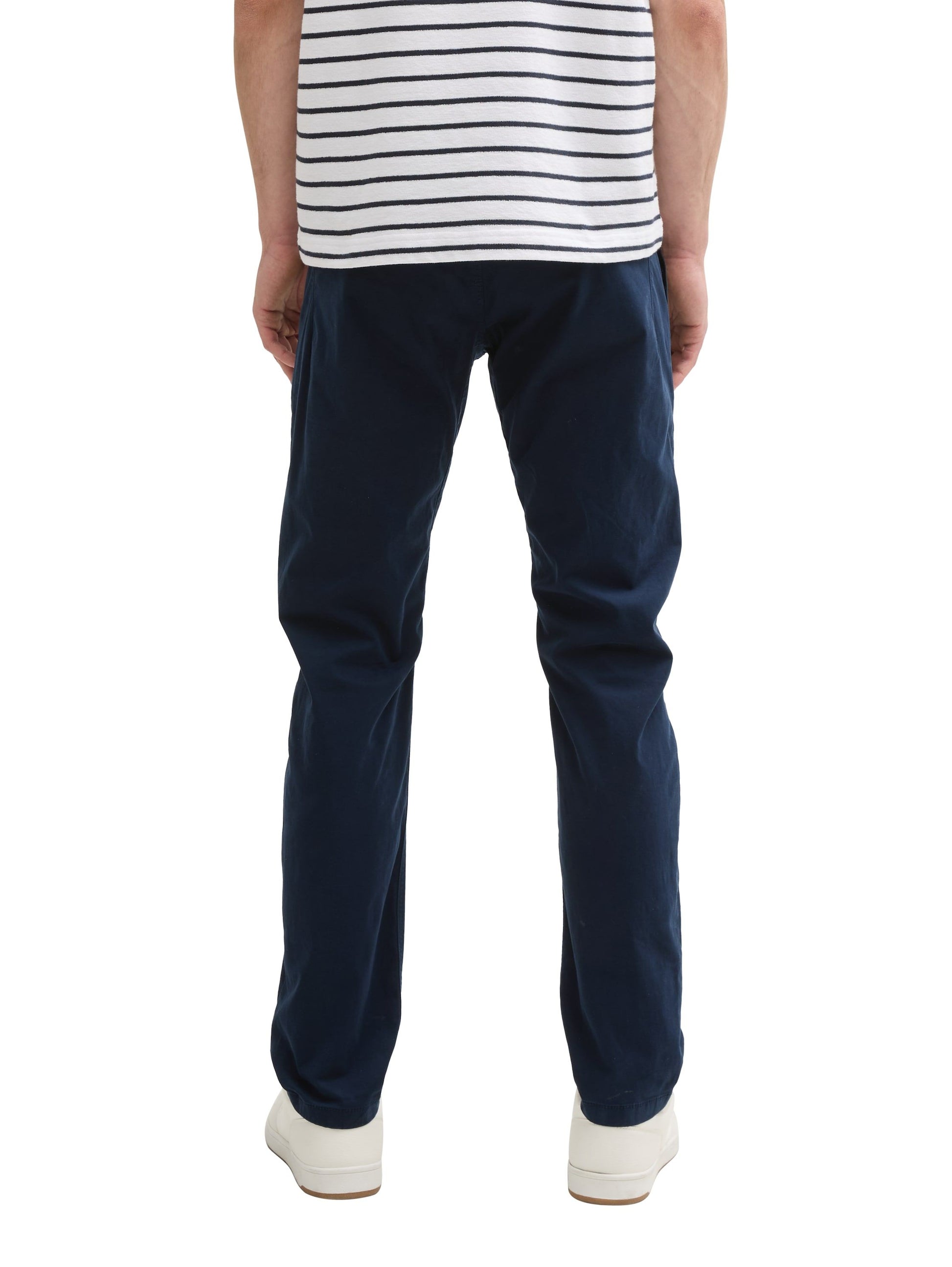 Tom Tailor Herren Tapered Chino Hose blau