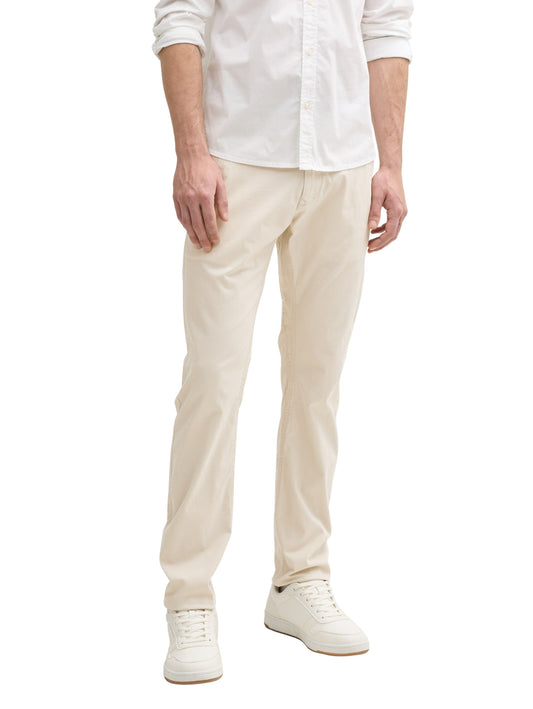 Tom Tailor Herren Tapered Chino Hose beige