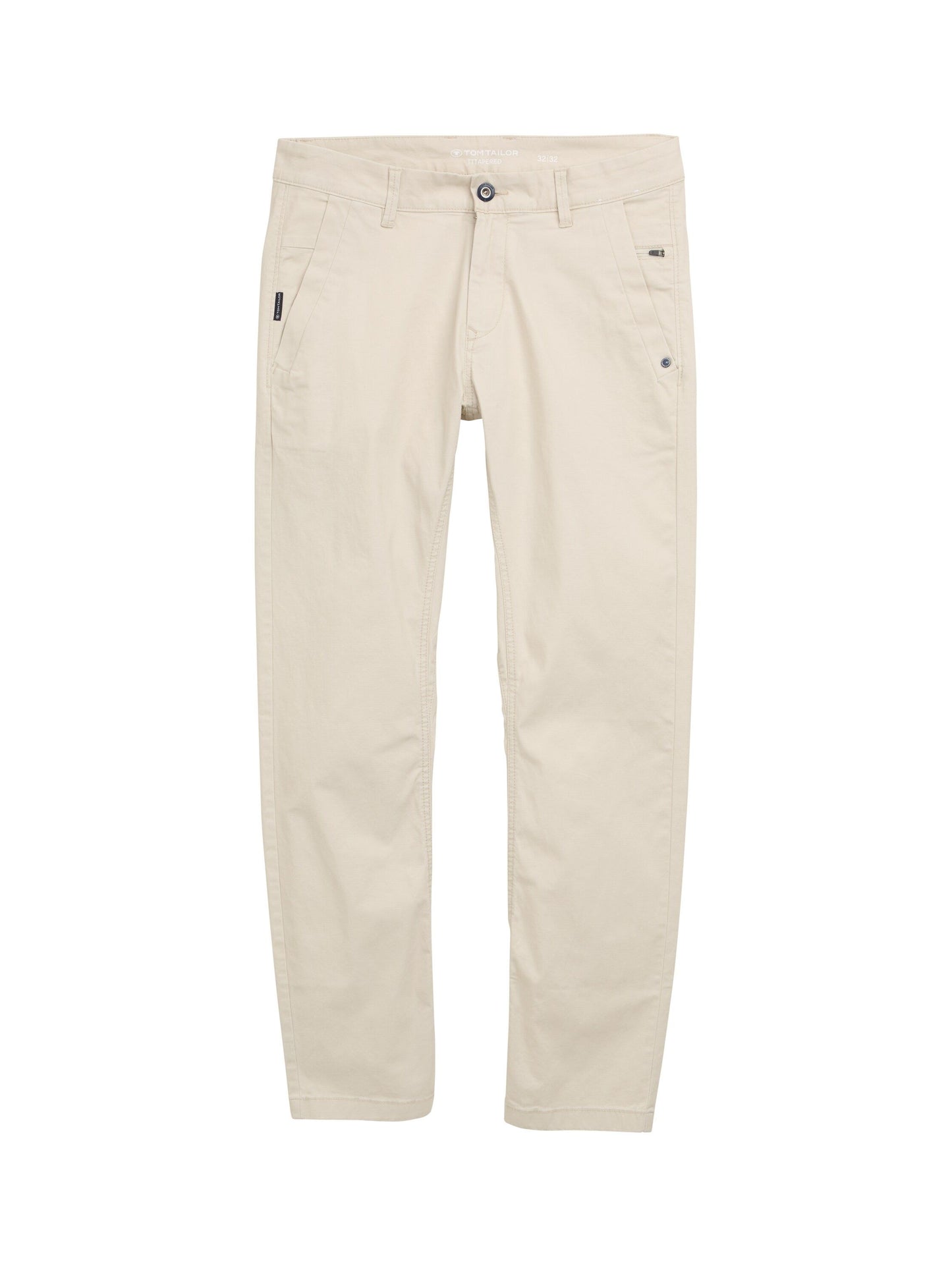 Tom Tailor Herren Tapered Chino Hose beige