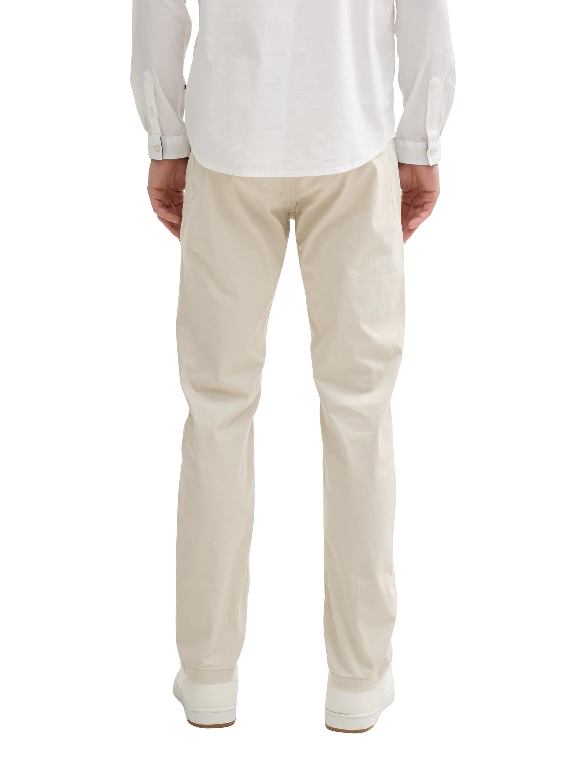 Tom Tailor Herren Tapered Chino Hose beige