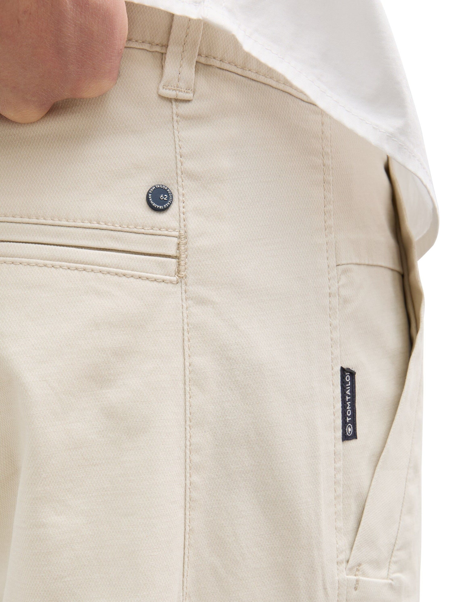 Tom Tailor Herren Tapered Chino Hose beige