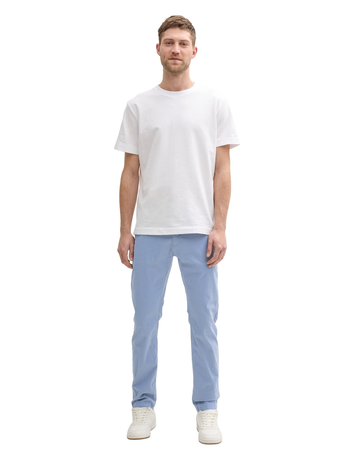 Tom Tailor Herren Tapered Chino Hose blau