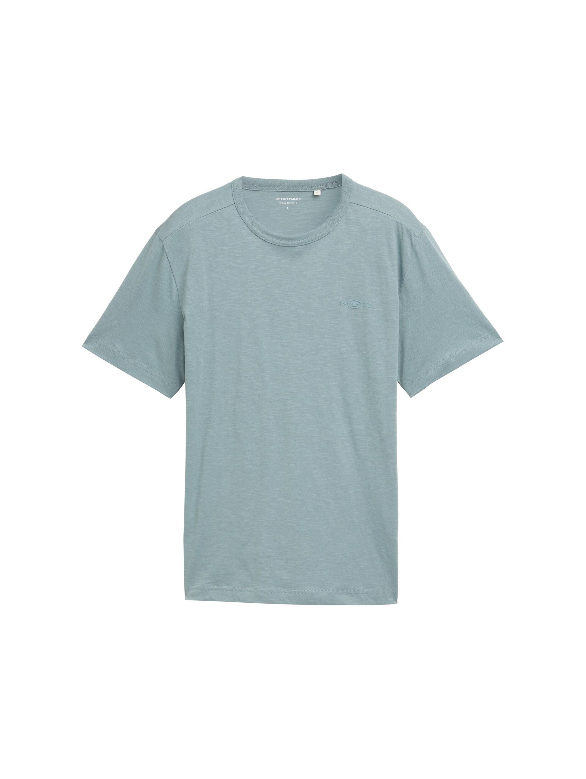 Tom Tailor Herren Basic T-Shirt XXXL blau