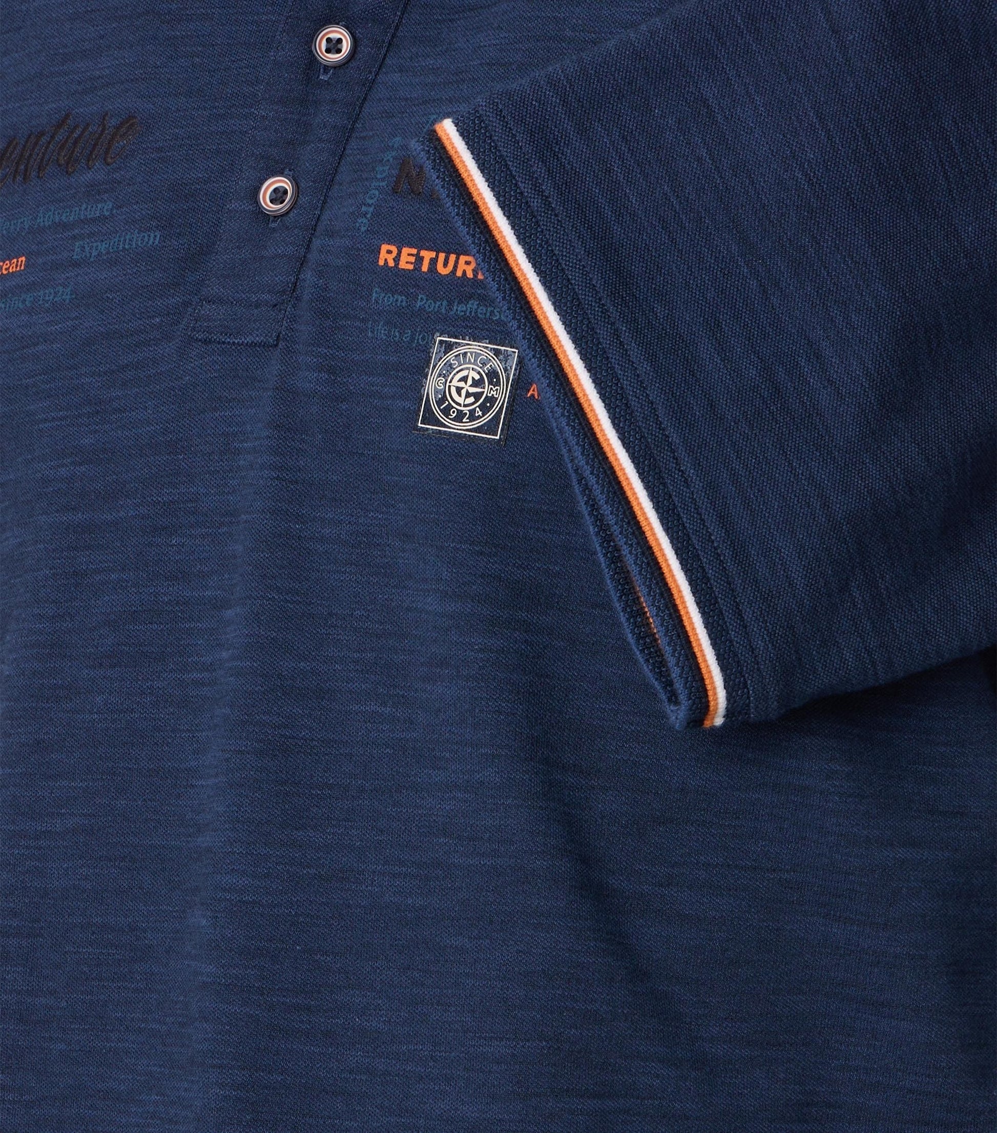 Casa Moda Herren Polo-Shirt blau