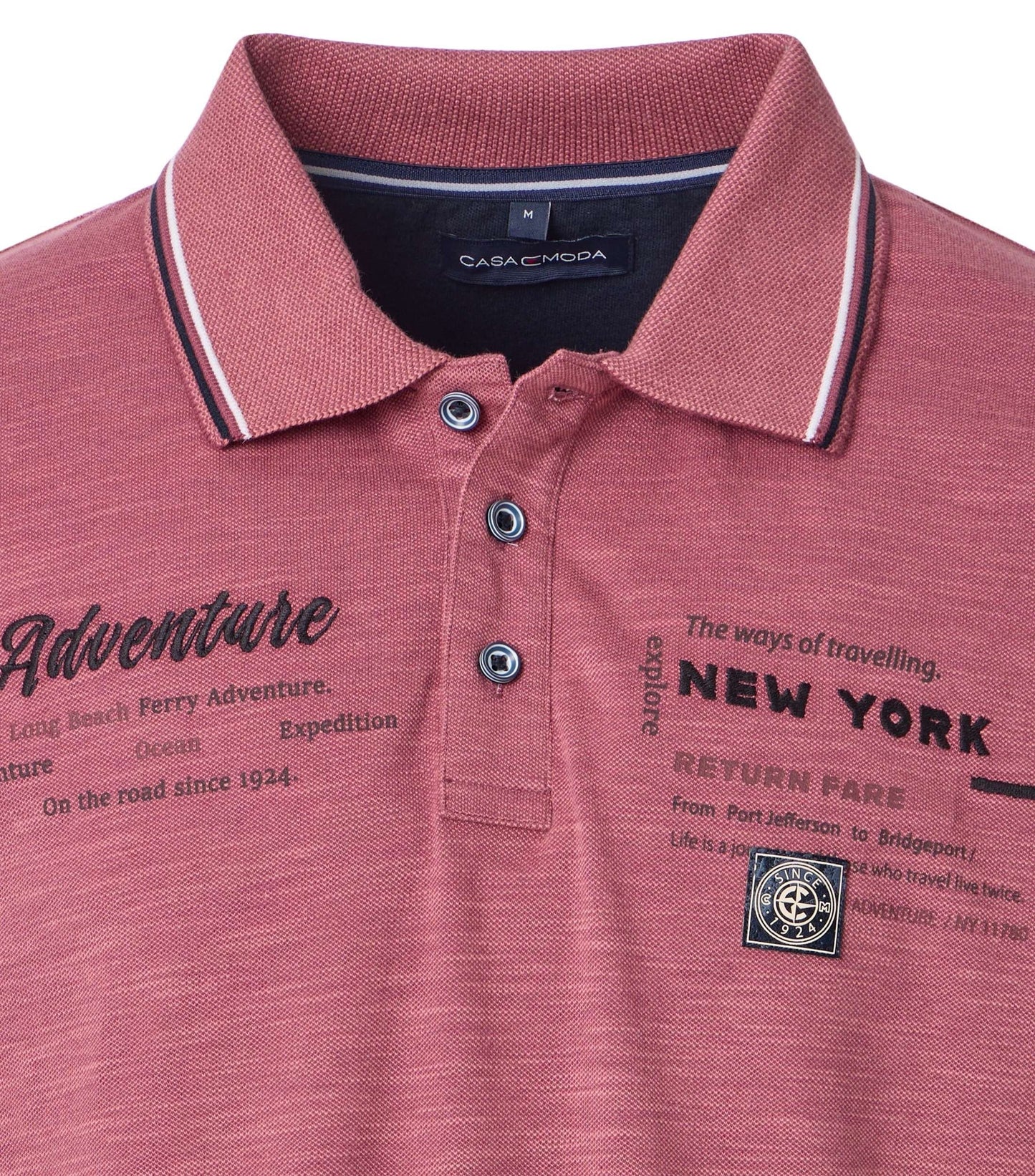 Casa Moda Herren Polo-Shirt rot