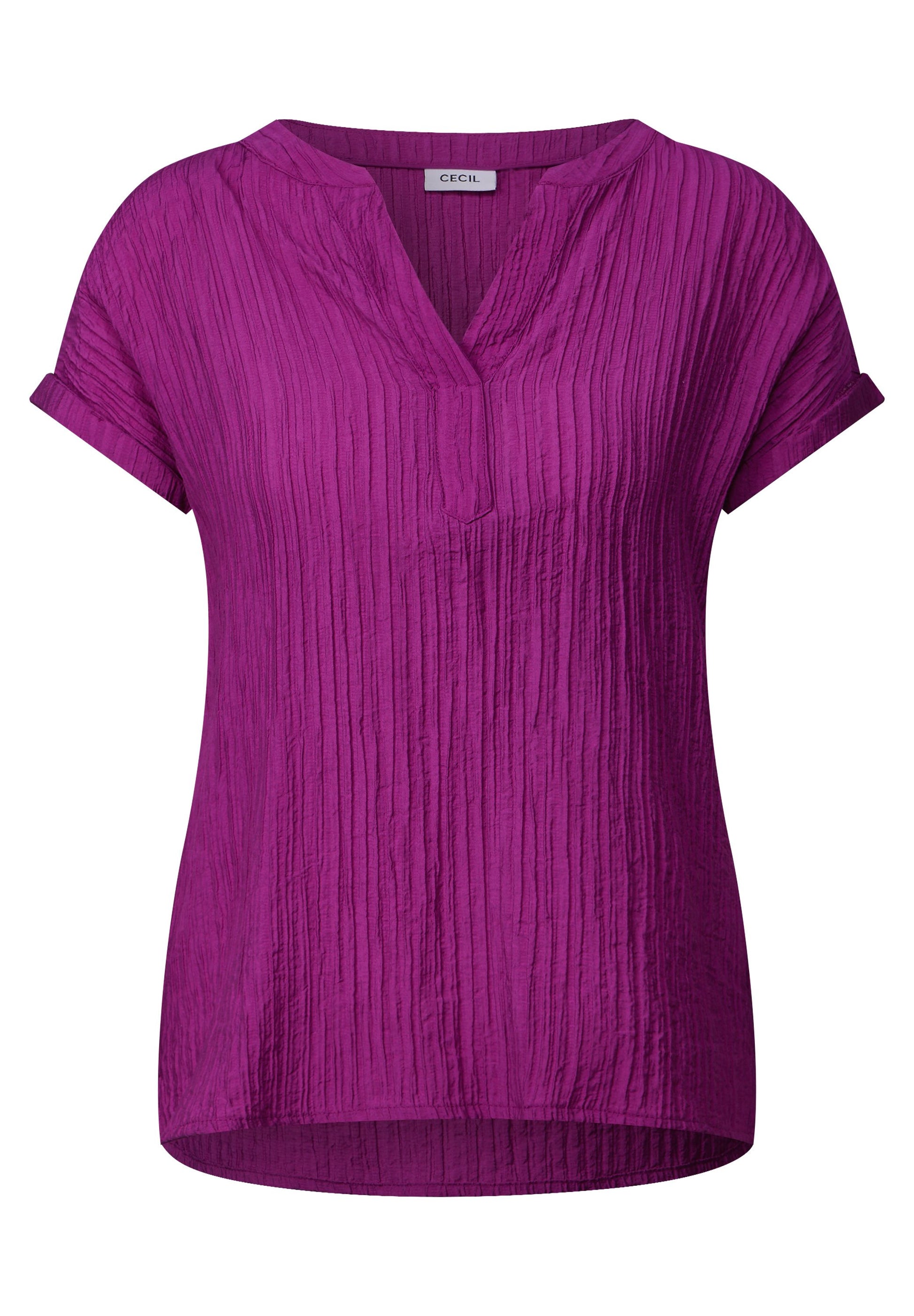 Cecil Damen Strukturbluse XXL lila