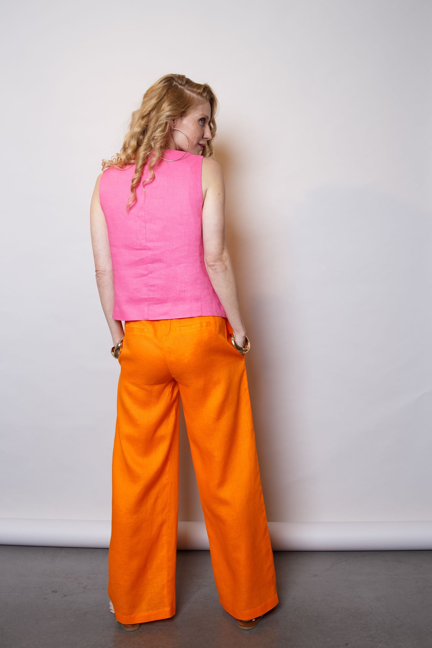 Emily van den Bergh Damen Weste pink
