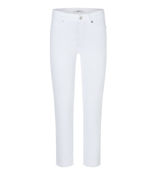 Cambio Damen Jeans Piper short 27 weiß