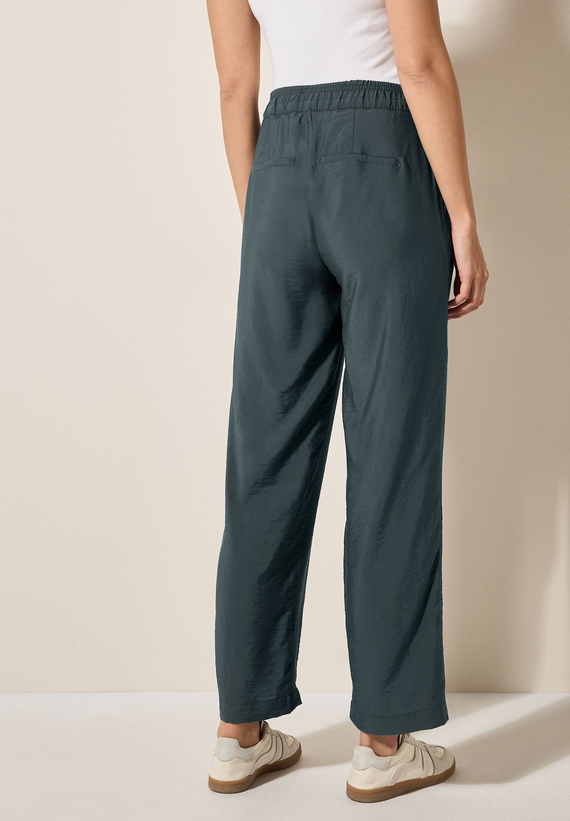 Cecil Damen Strukturhose grün