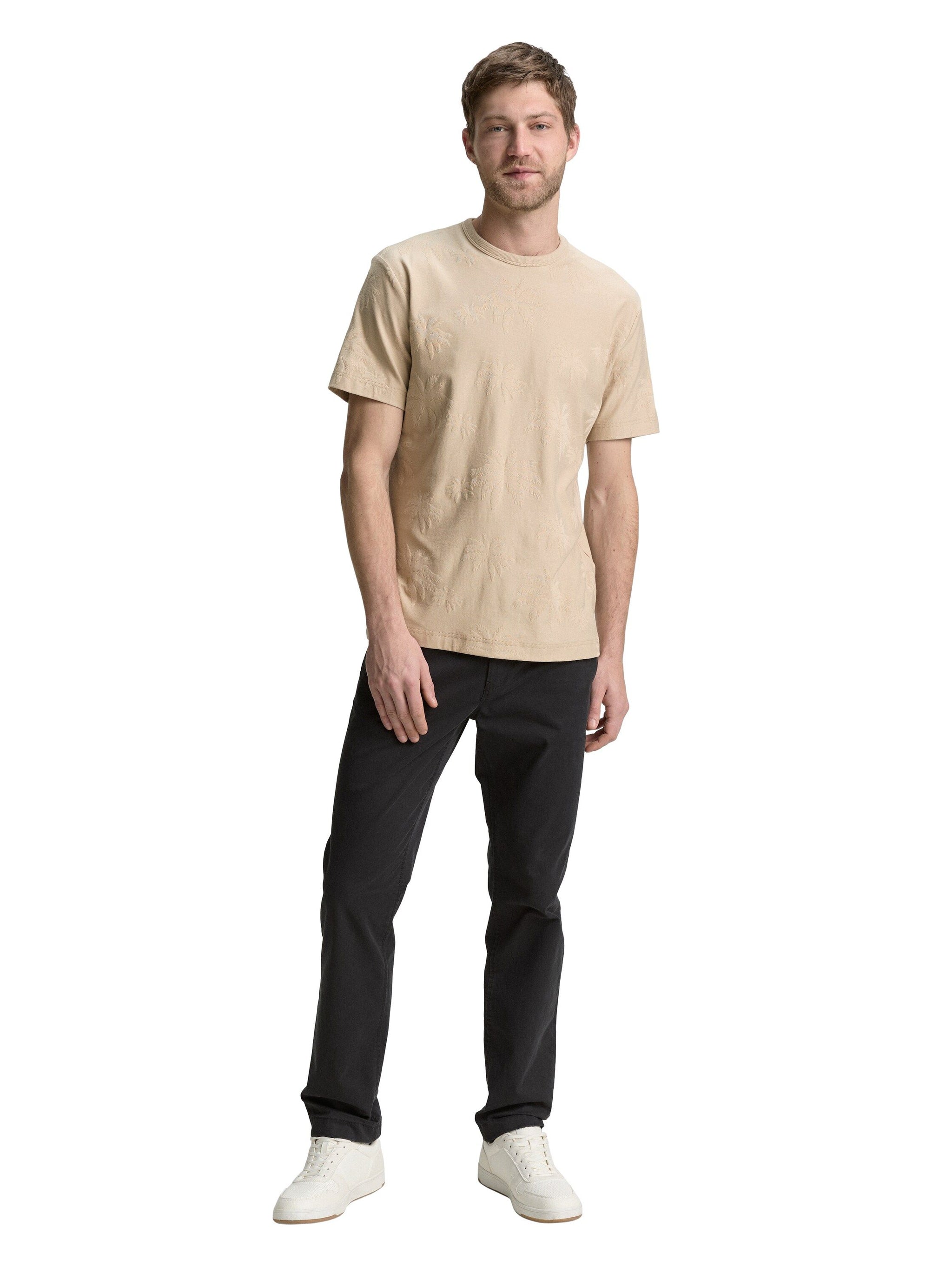 Tom Tailor – Tom Tailor Herren Jacquard T-Shirt