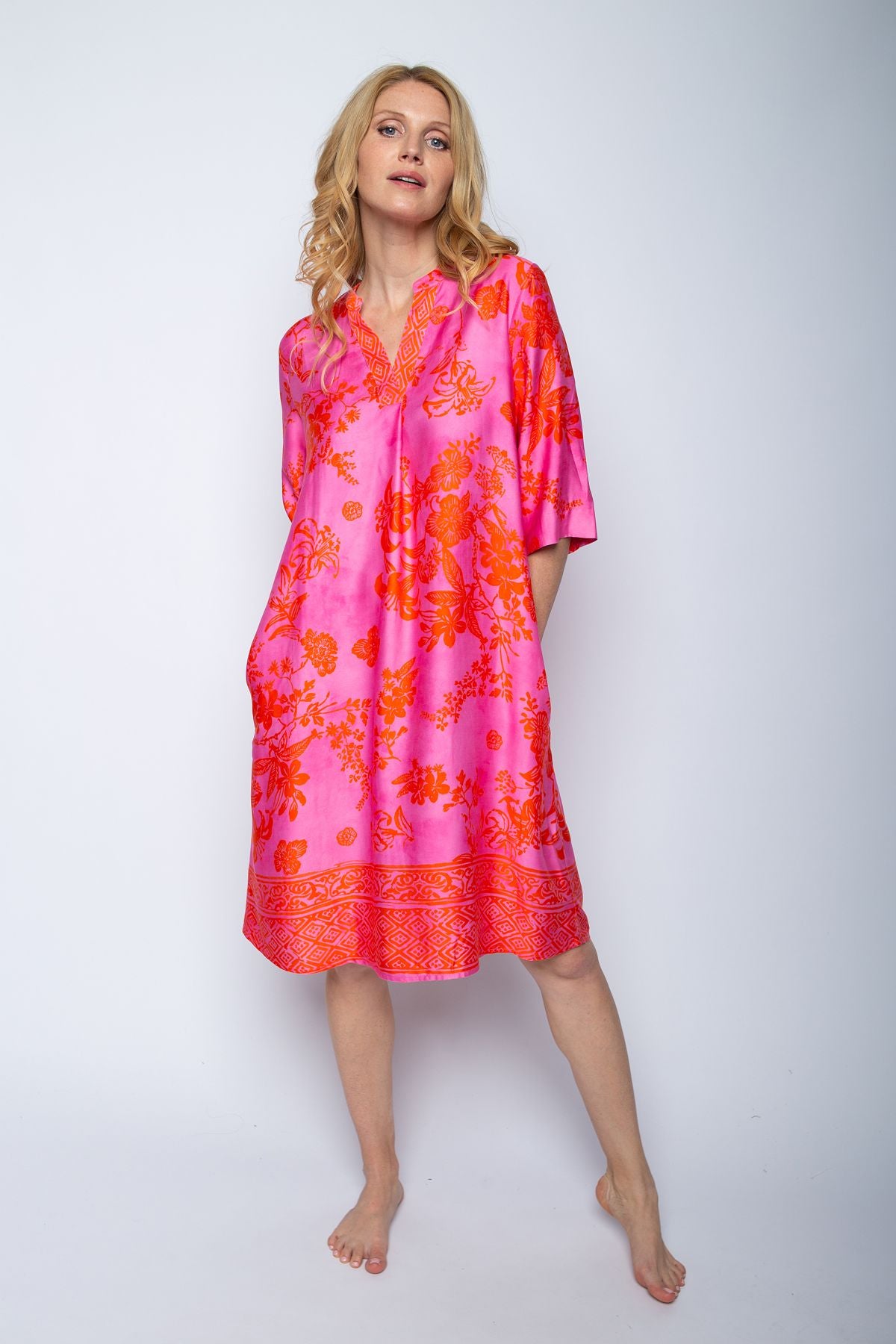 Emily van den Bergh Damen Kleid pink
