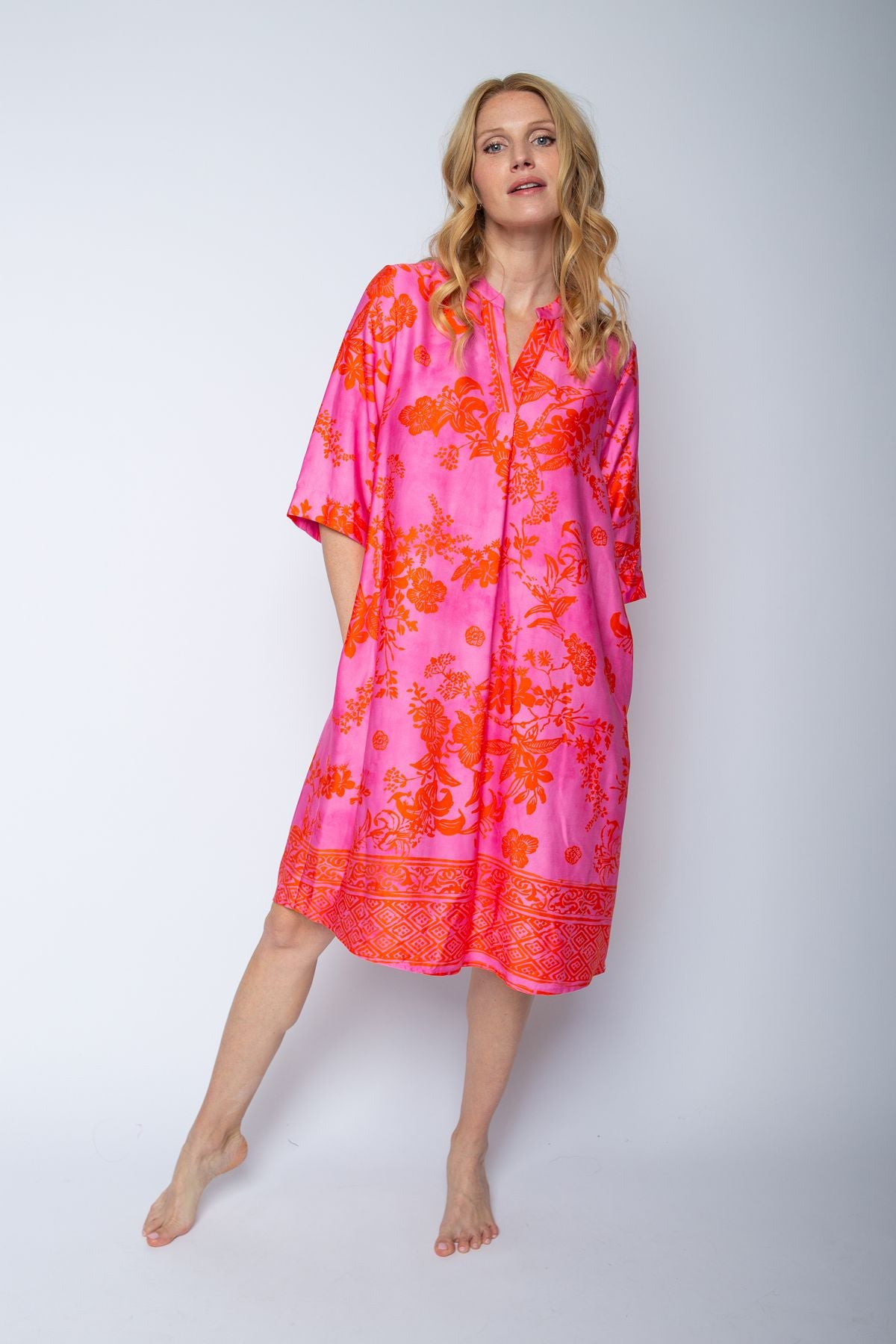 Emily van den Bergh Damen Kleid pink