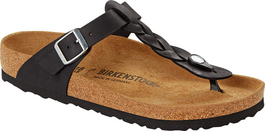 Birkenstock Damen Schuh Gizeh Braided LEOI schwarz