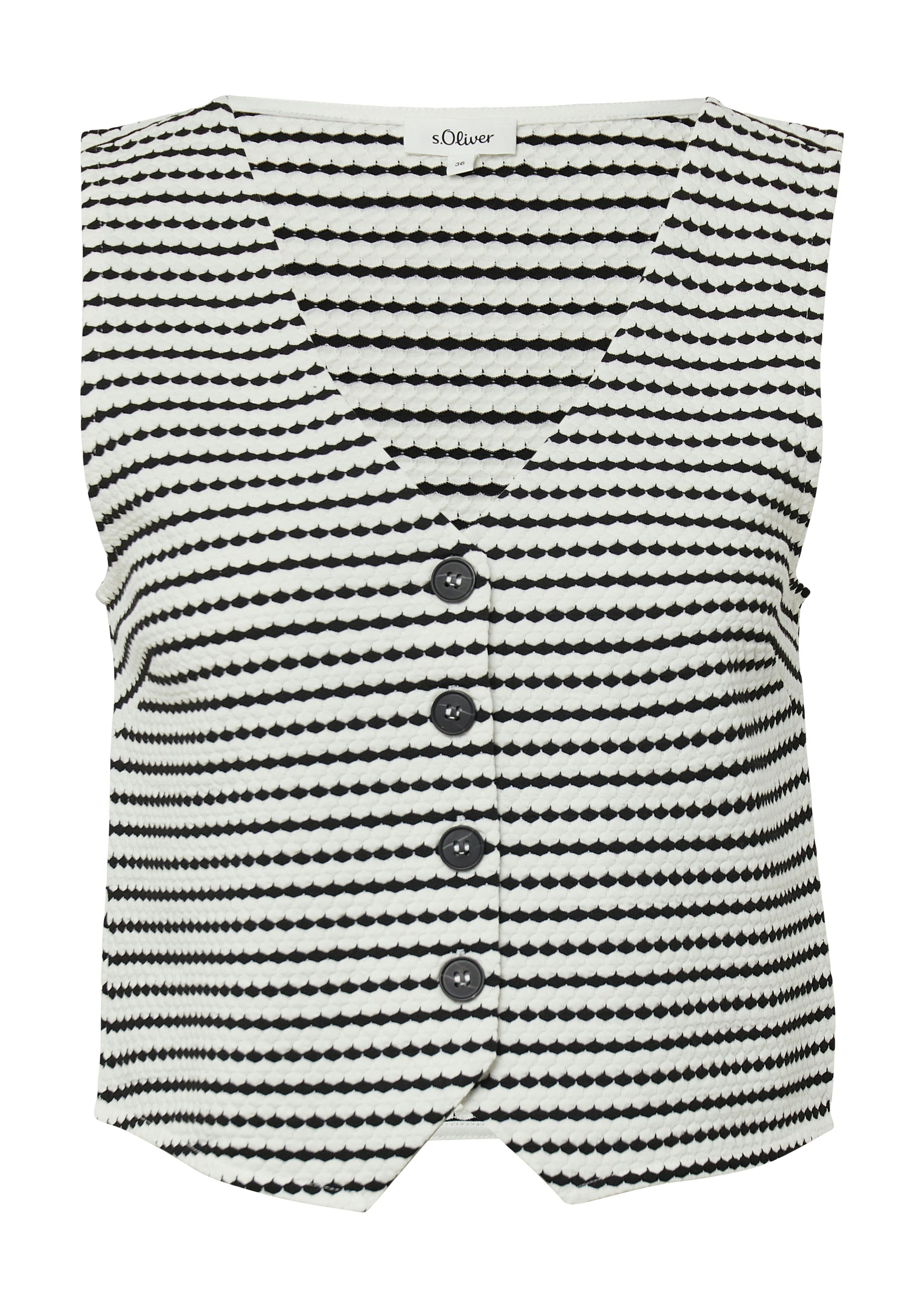 S.Oliver Damen Indoor-Weste 44 weiß