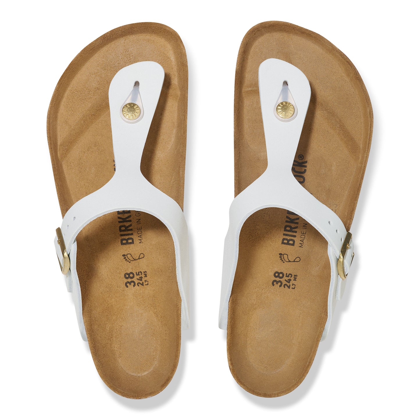 Birkenstock Damen Schuh Gizeh LENB weiß