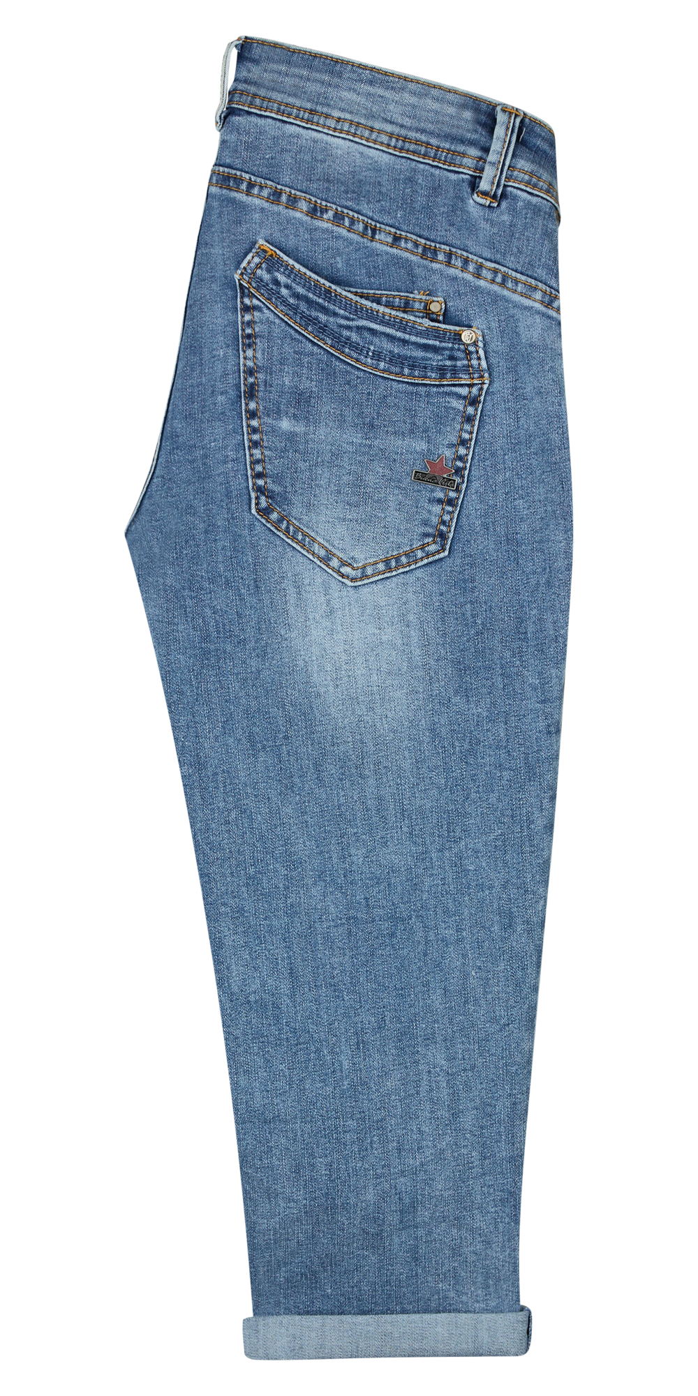 Buena Vista Damen Capri-Jeans Malibu-Zip blau