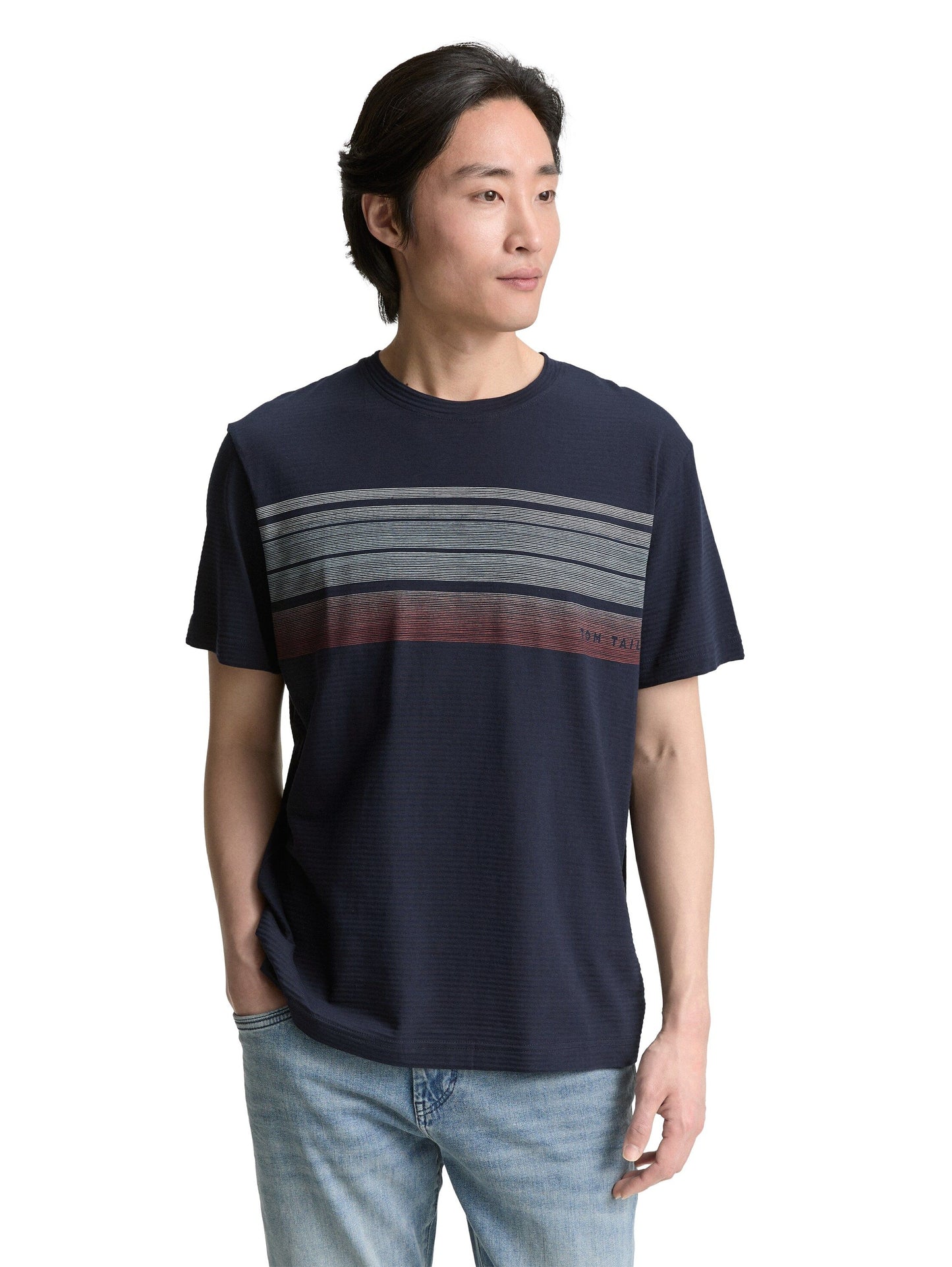 Tom Tailor Herren T-Shirt blau