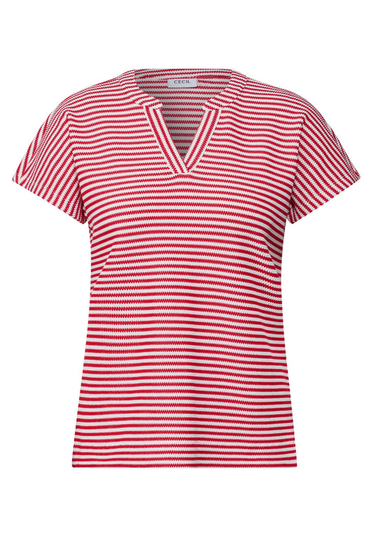 Cecil Damen Strukturshirt XXL rot