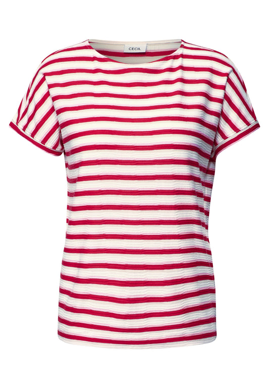 Cecil Damen Strukturshirt XXL rot