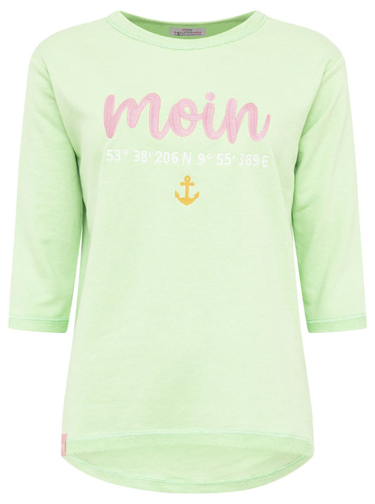 Zwillingsherz Damen Shirt Moin grün