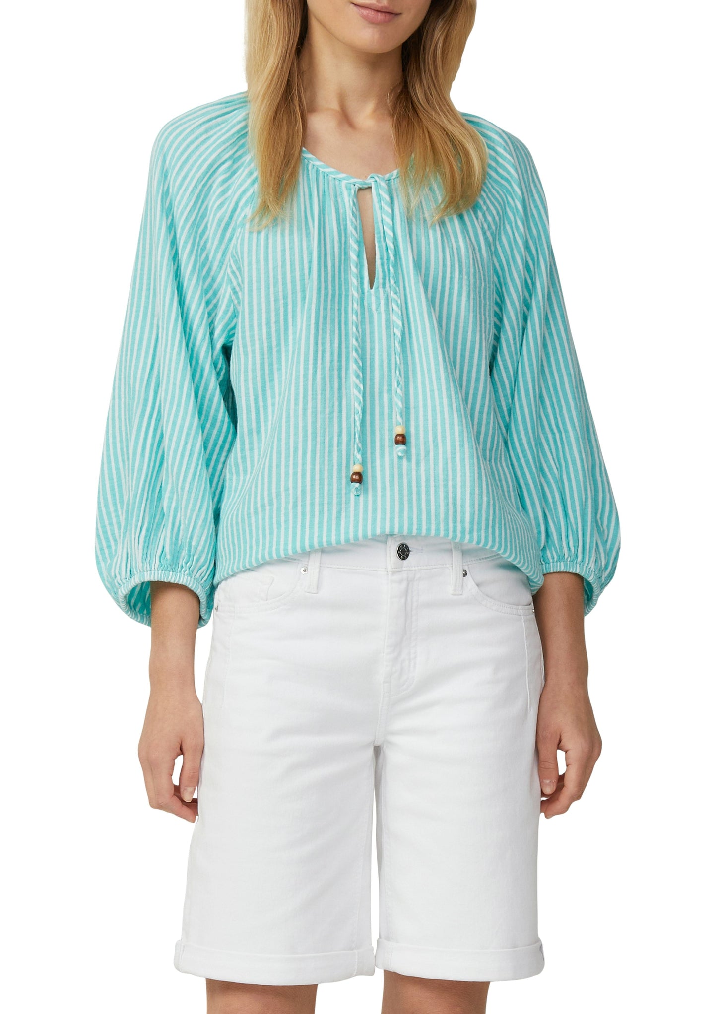 s.Oliver Damen Musselinbluse blau