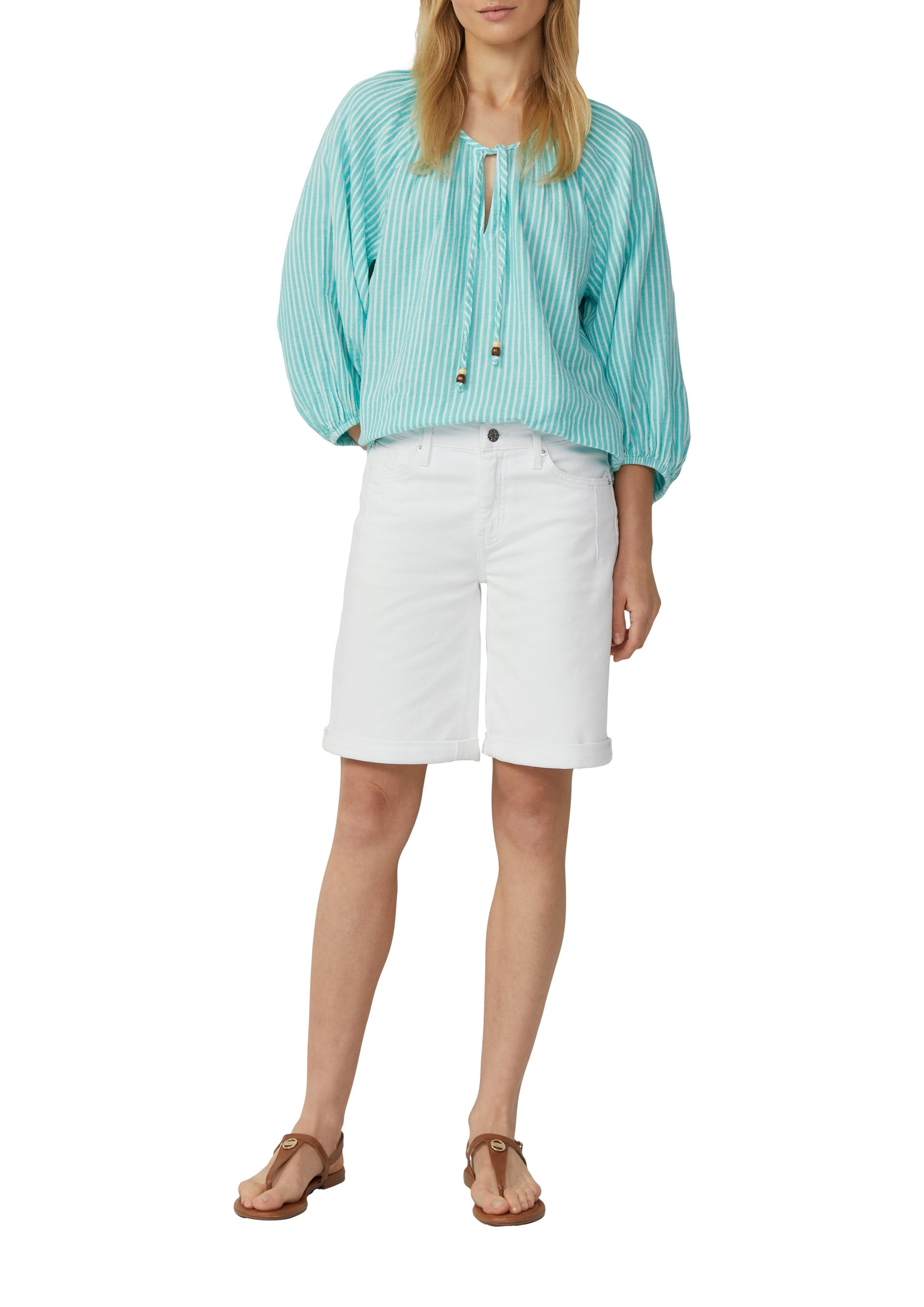 s.Oliver Damen Musselinbluse blau
