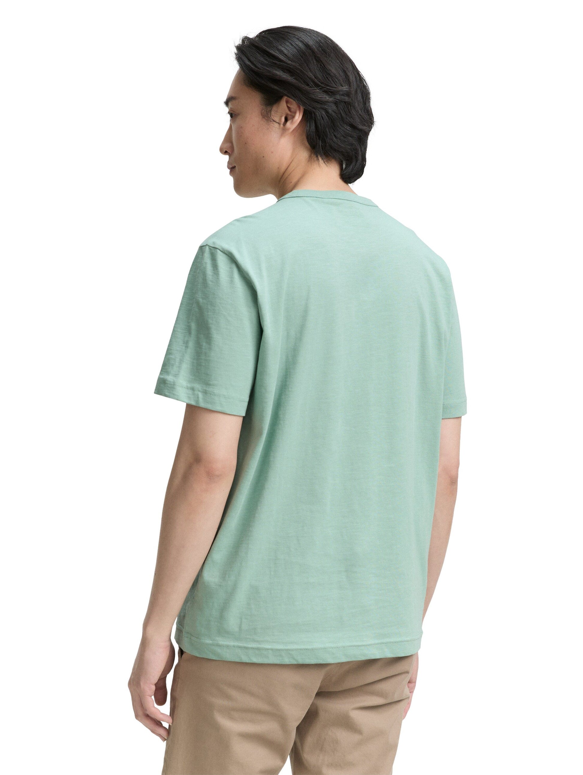 Tom Tailor Basic T-Shirt aus Baumwolle grün