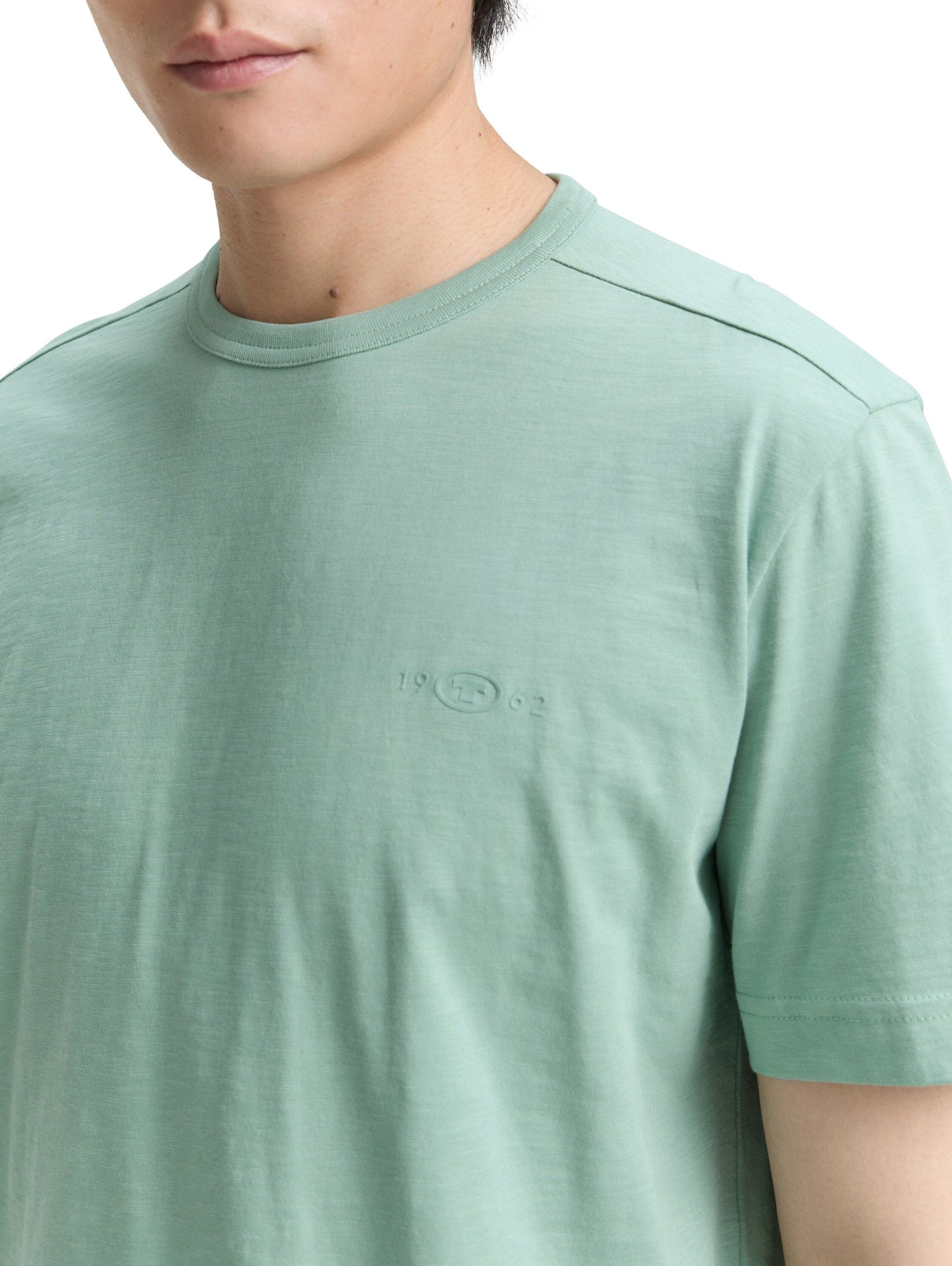 Tom Tailor Basic T-Shirt aus Baumwolle grün